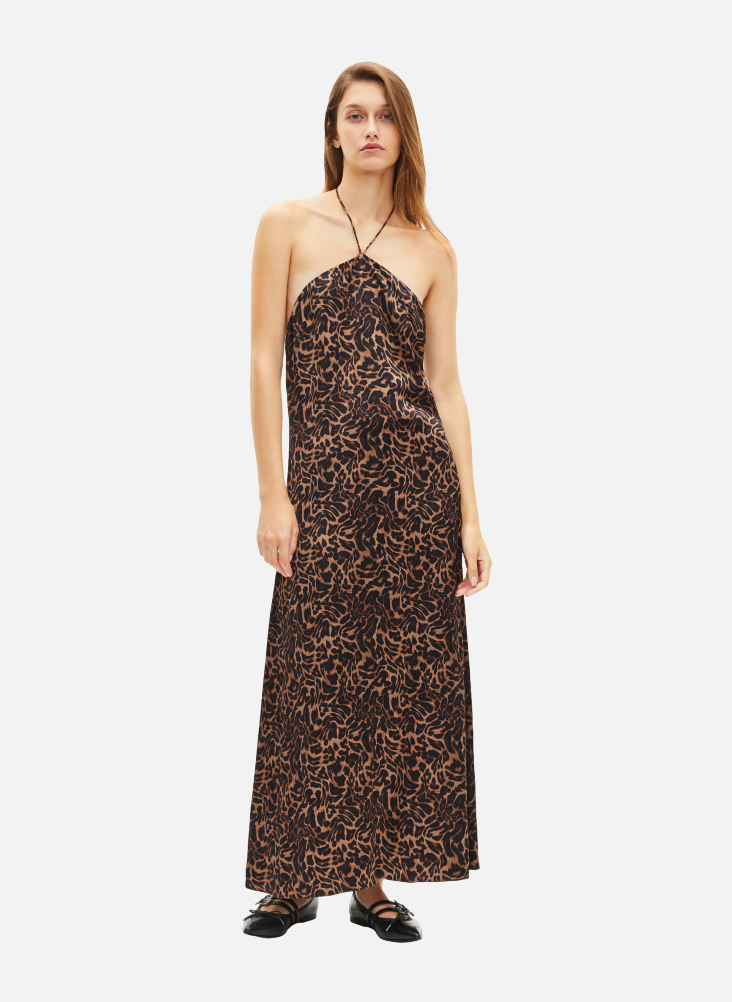 Sleeveless long printed dress THE KOOPLES Multicolored