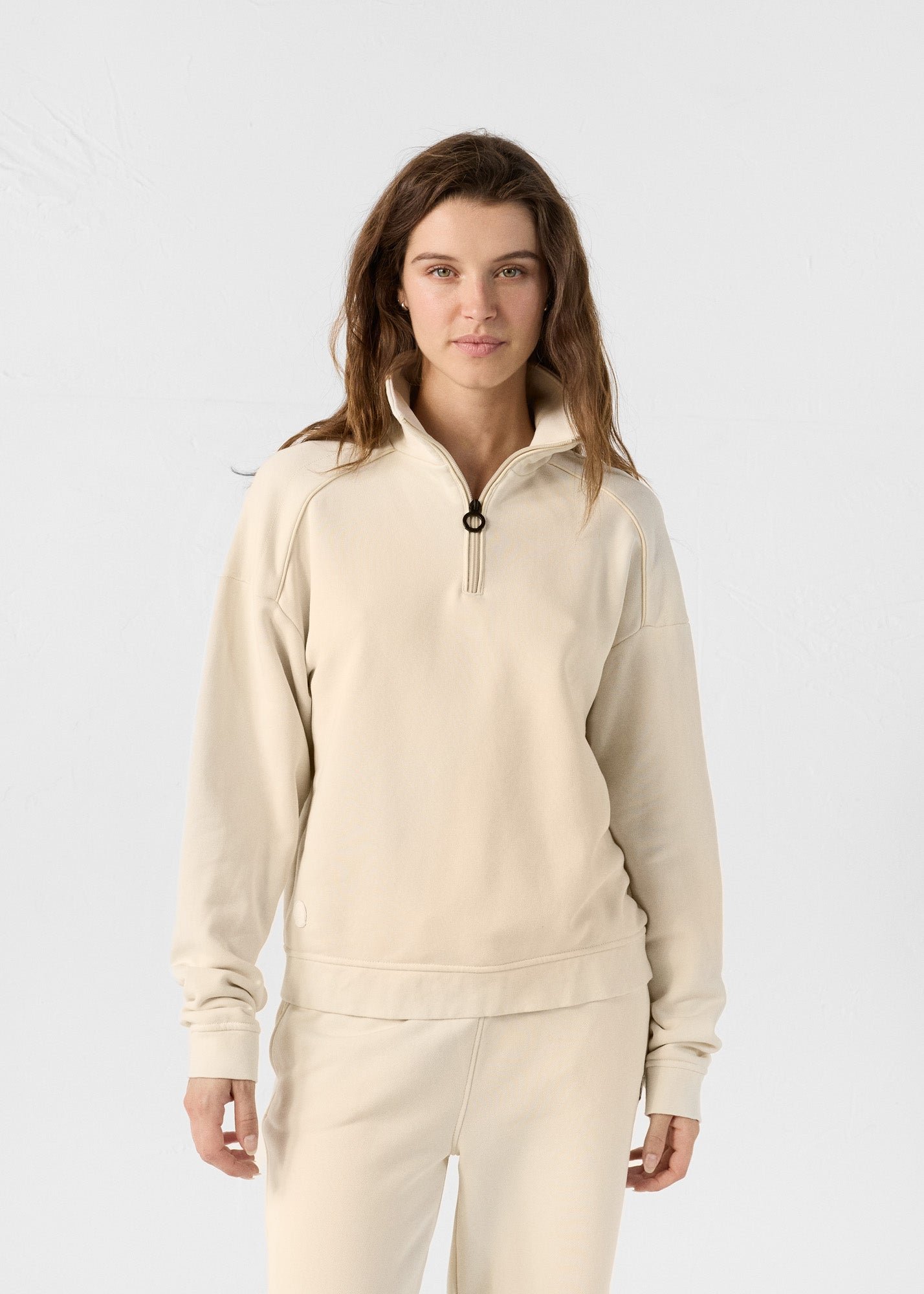 Half-zip sweatshirt JOTT White