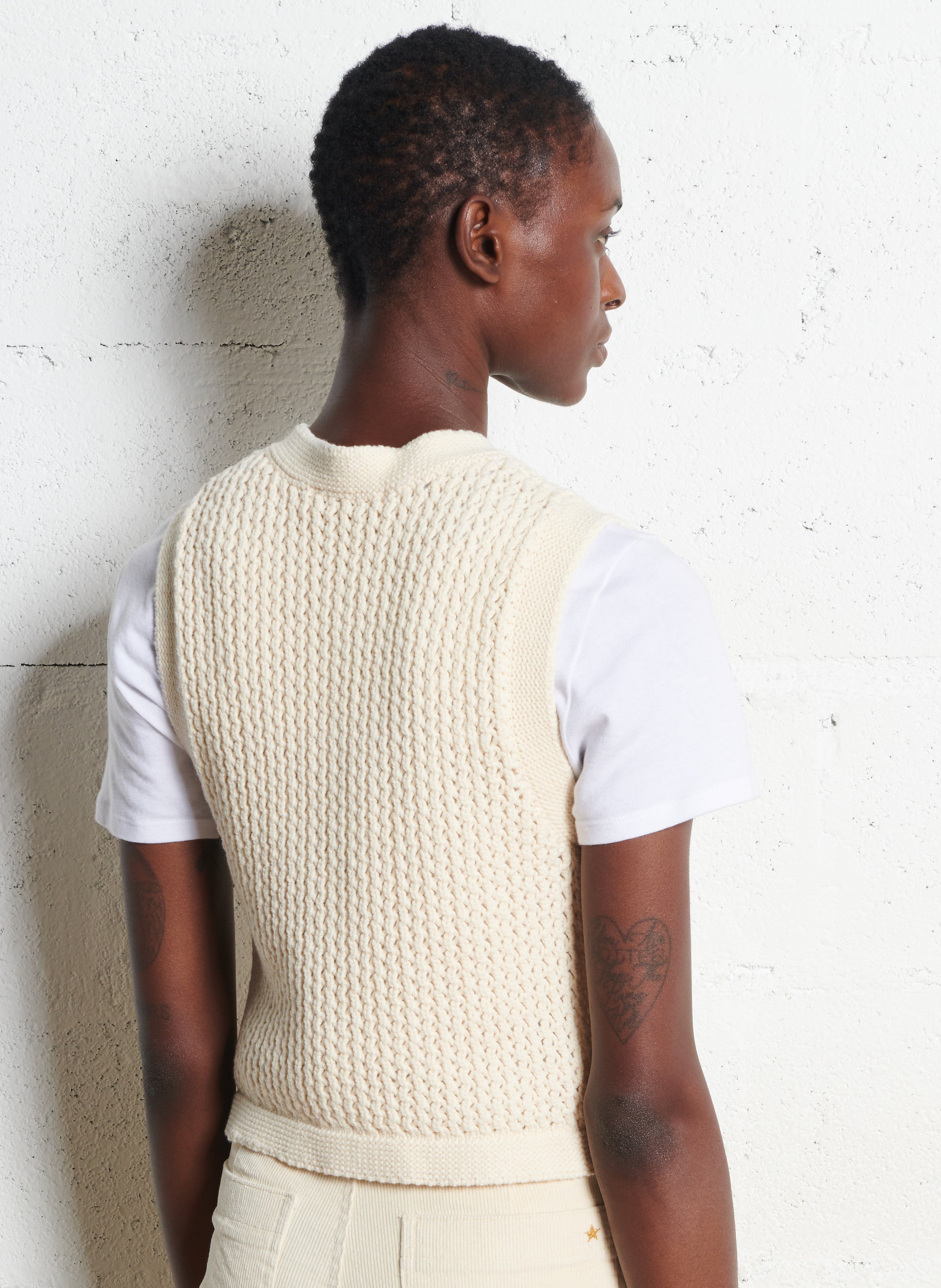 Gerade geschnittener Kurzrock in Glanzleder-Optik LA PETITE ETOILE Beige