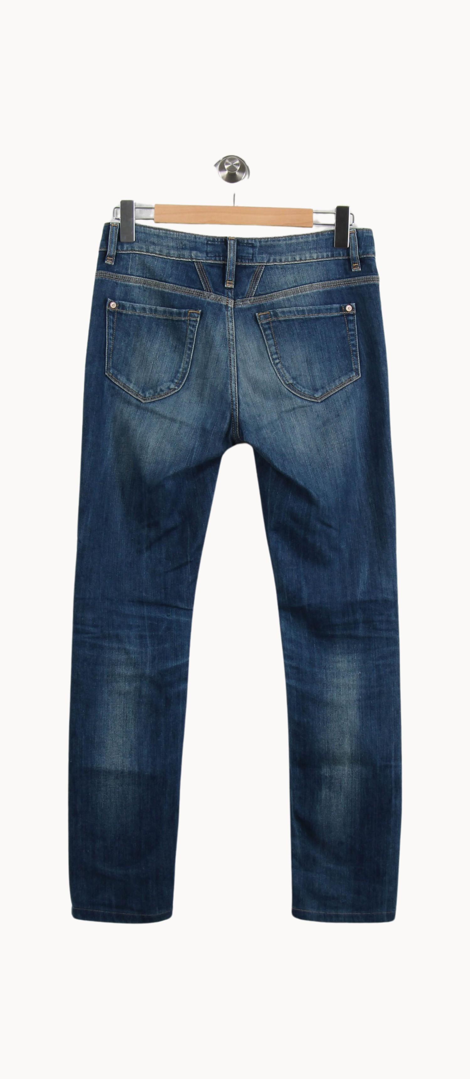 Cropped slim jeans with studs CLOSED - Seconde Main Blue