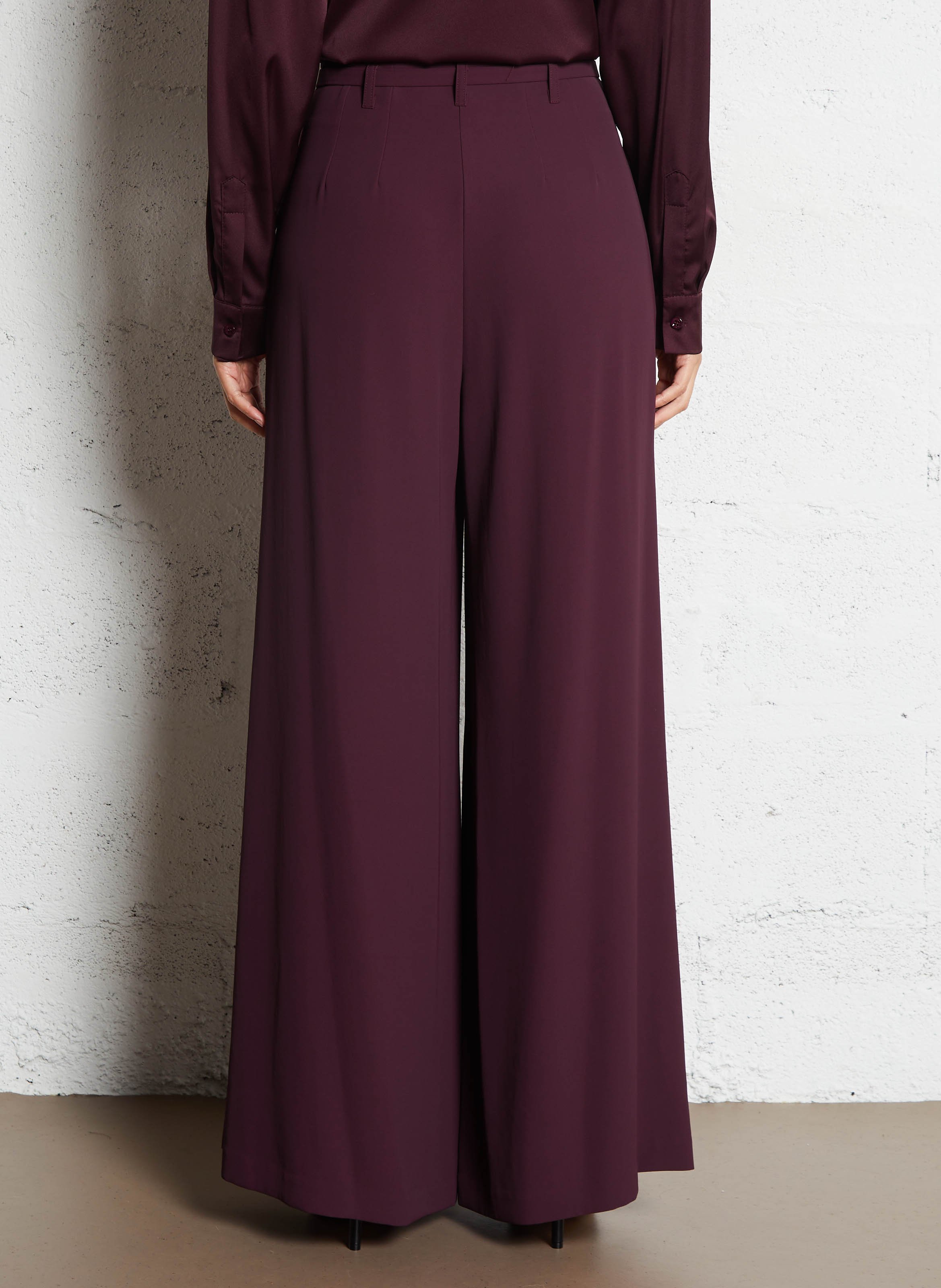 Pantalon large taille haute IMPERIAL Violet