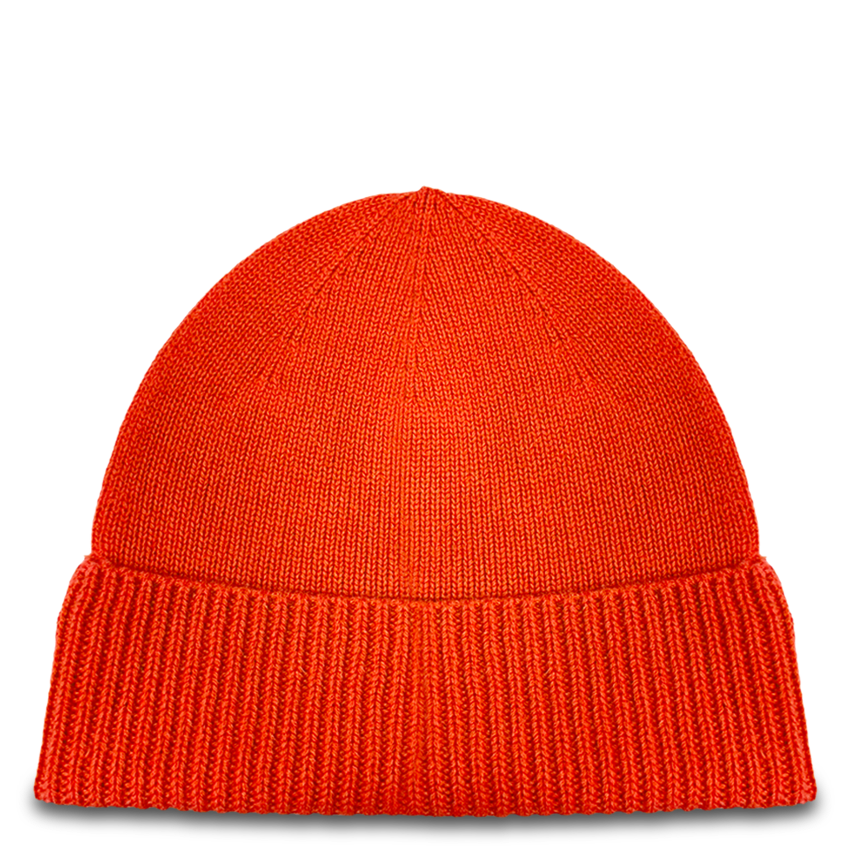 Bonnet uni en cachemire CEZEMBRE Orange