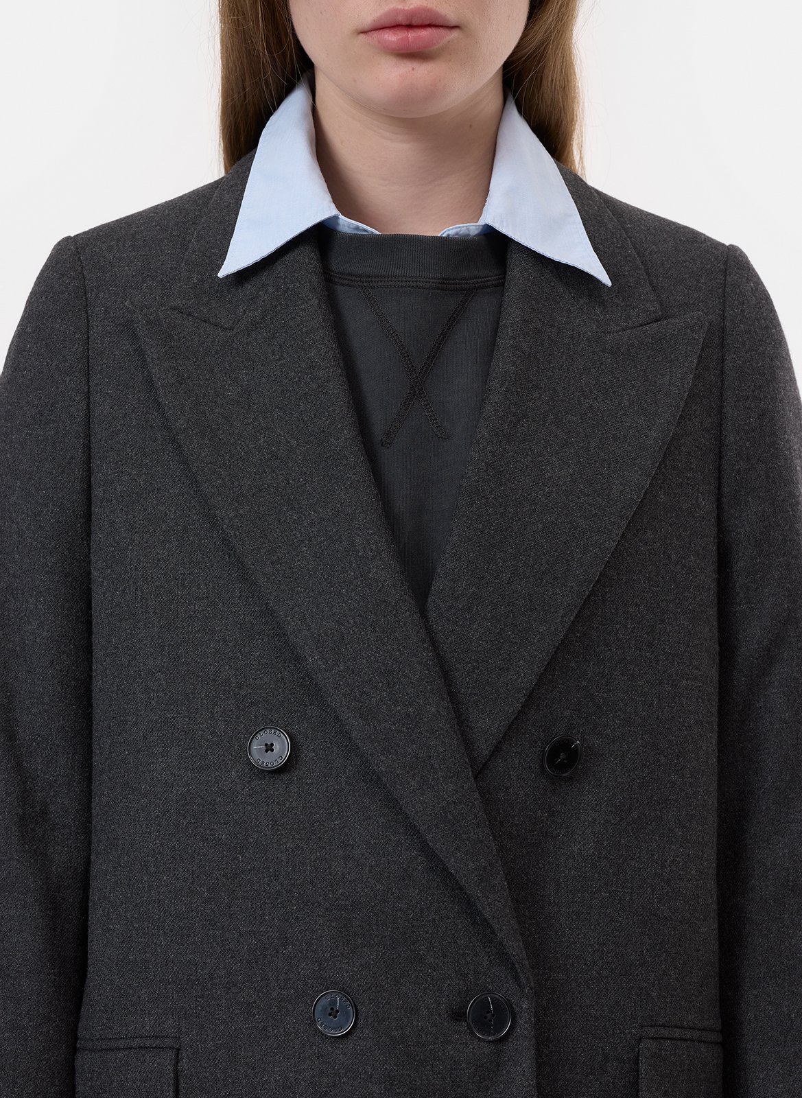 Veste de tailleur droite  CLOSED Gris