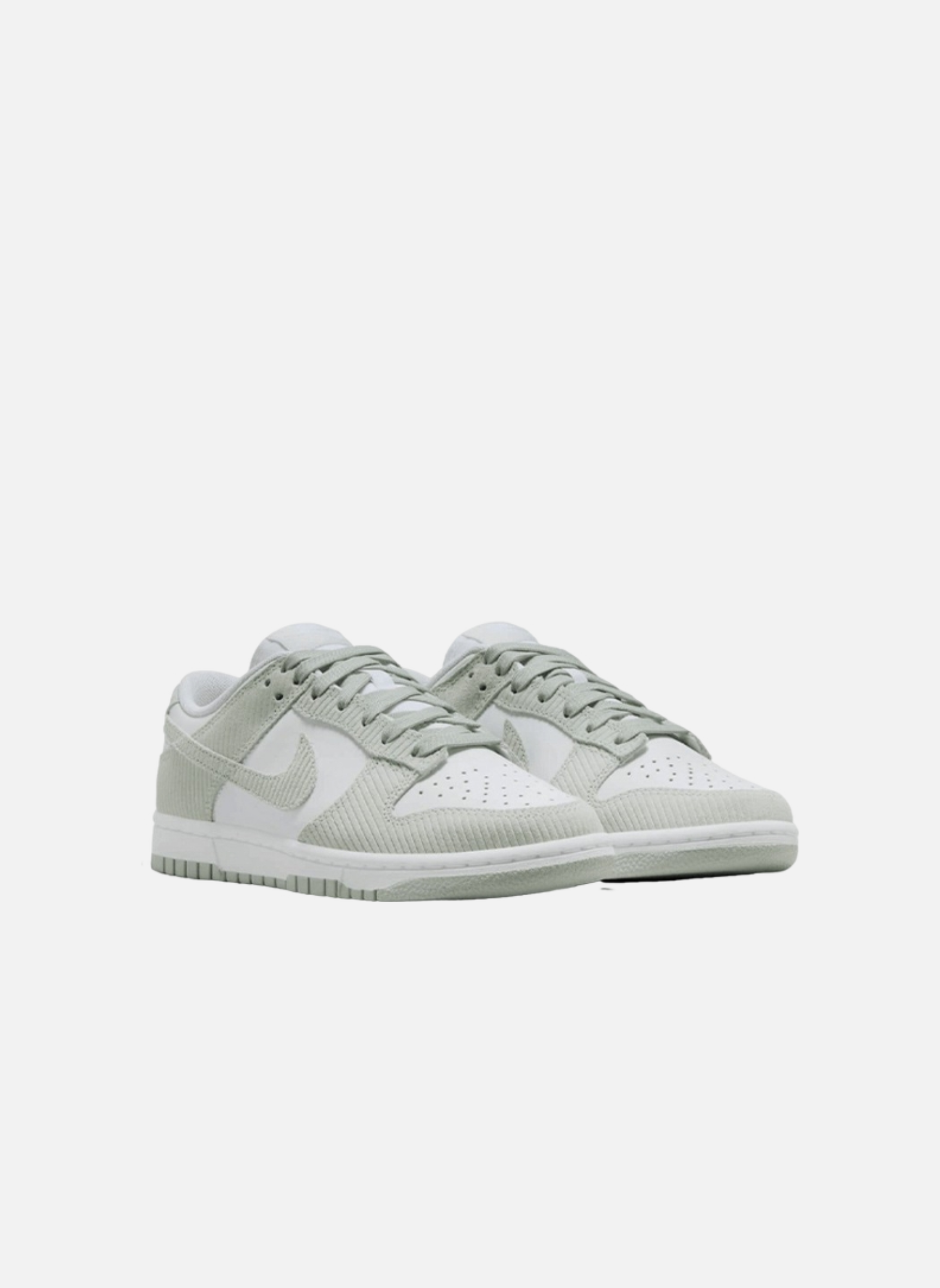 Dunk Low Grey Corduroy Sneakers NIKE White