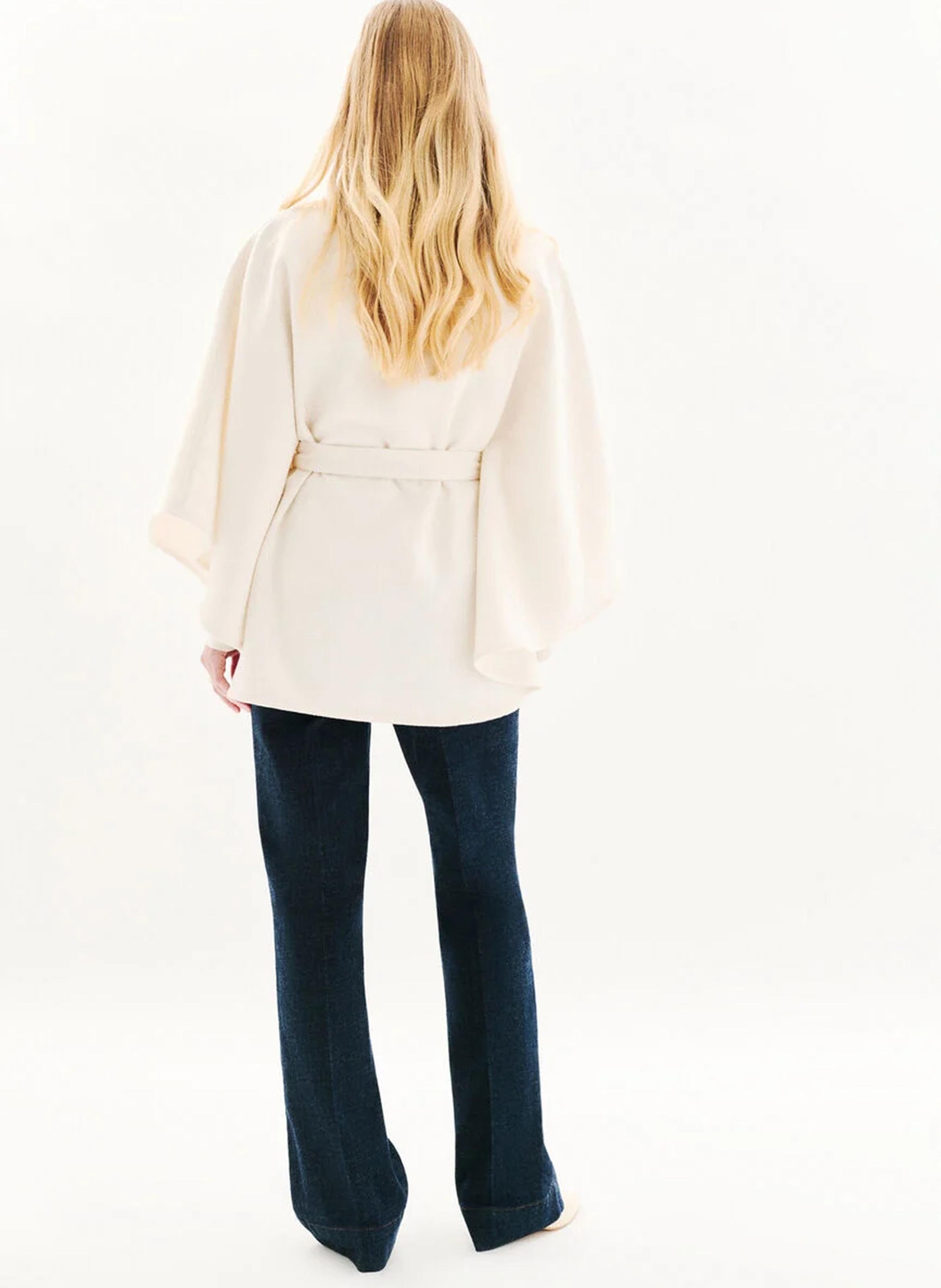 Poncho ample col montant CAROLL Beige