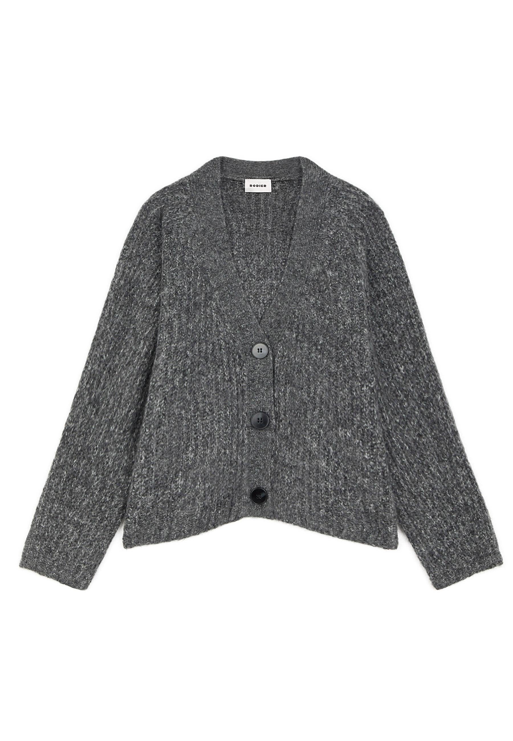 Gilet oversize grosse maille RODIER Gris