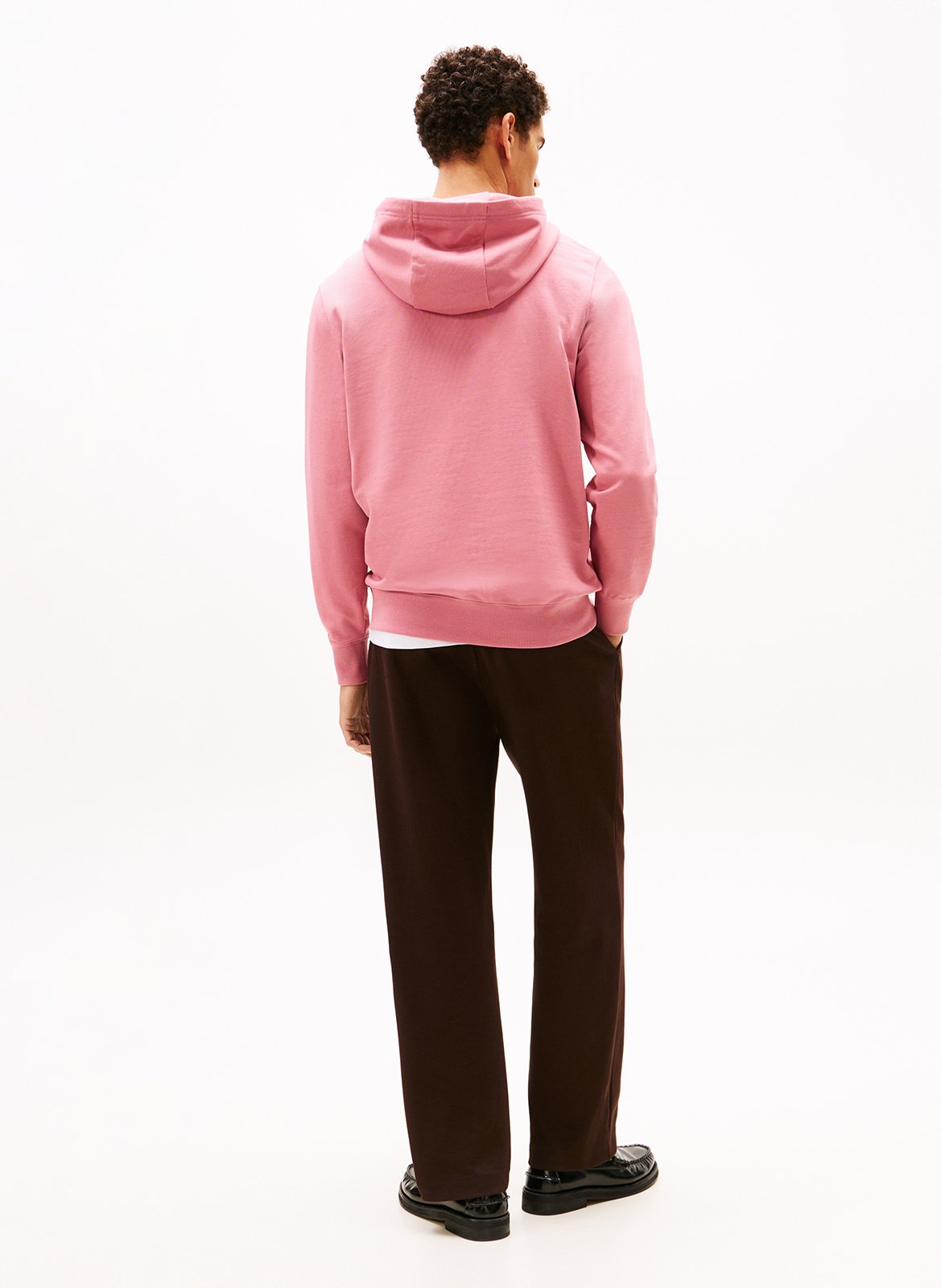 Sweat à capuche en coton TOMMY HILFIGER Rose