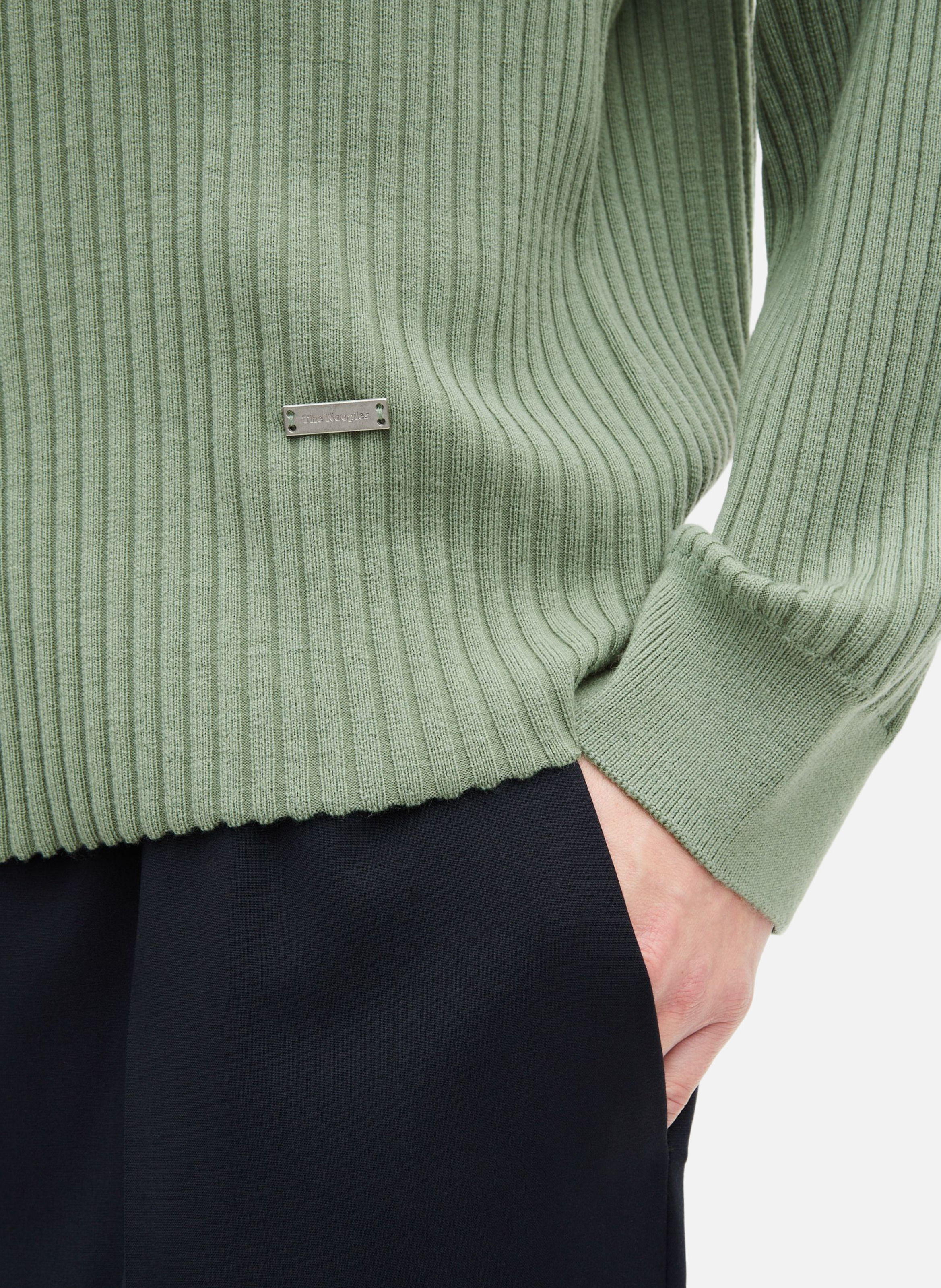 Cardigan à côtes THE KOOPLES Vert