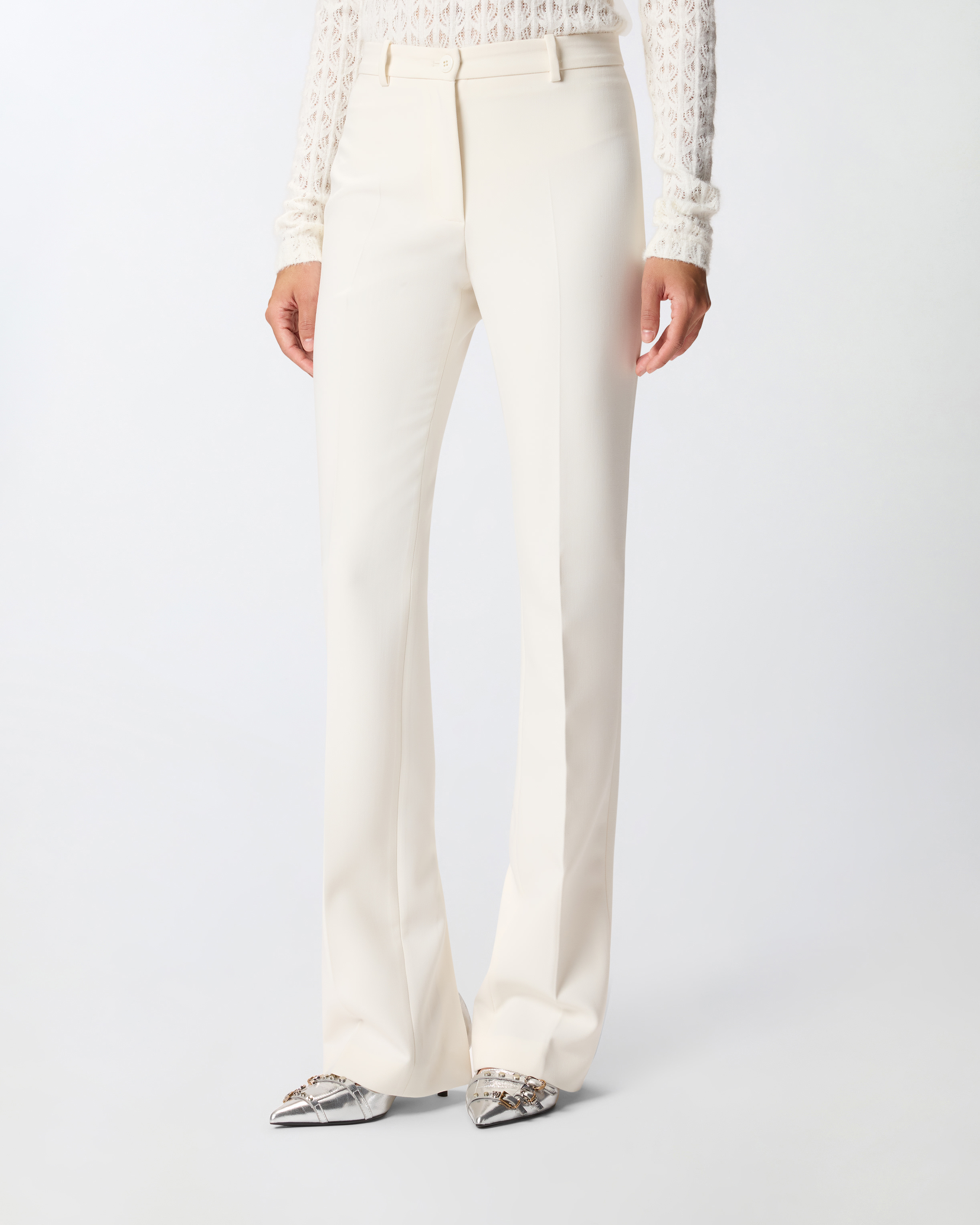 Slim long pants PINKO White