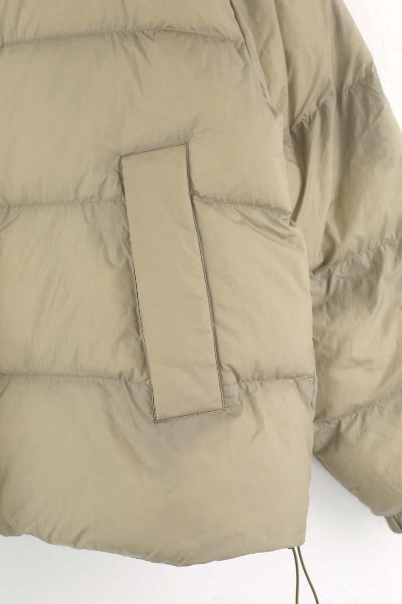 Lightweight quilted padded jacket with high neck LACOSTE - SECONDE MAIN Khaki