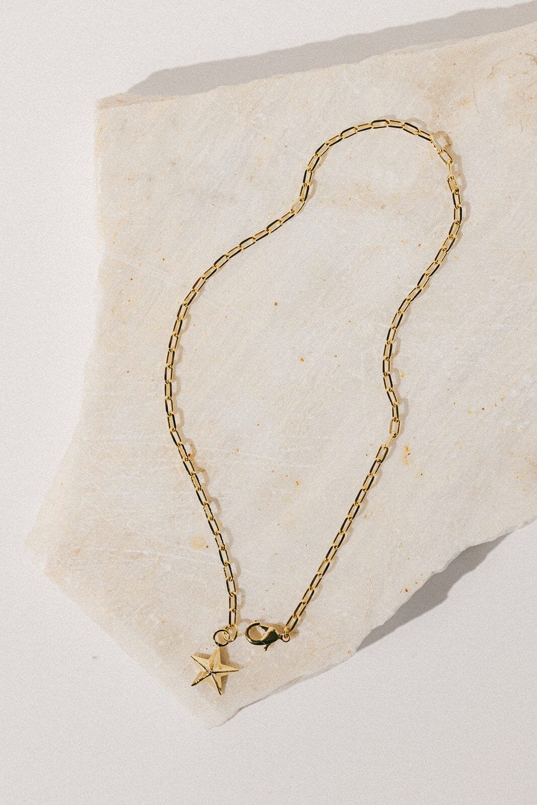 Maxi gold-plated star necklace Golden