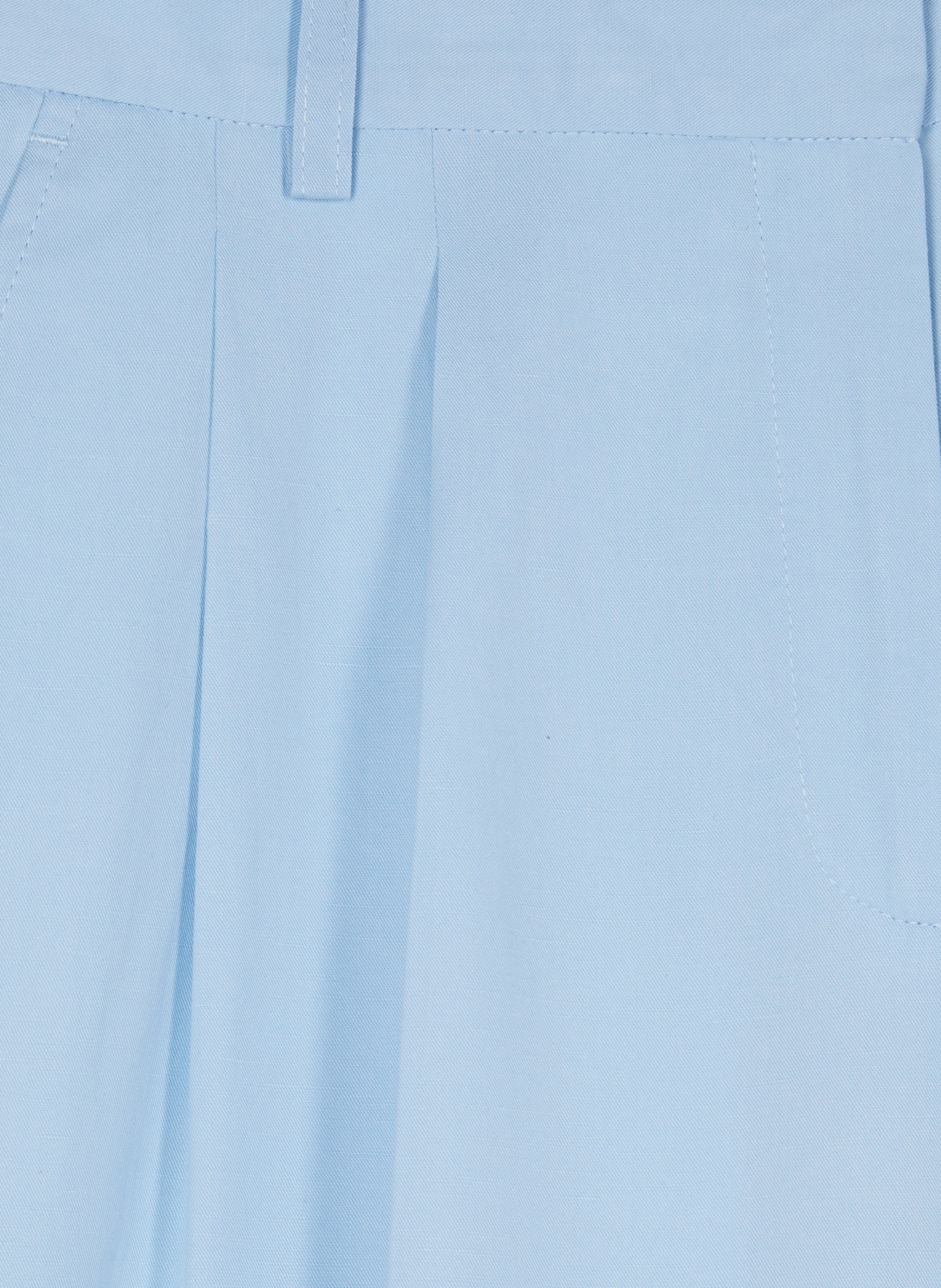 Wide-leg tailored trousers in linen and cotton THE KOOPLES Blue