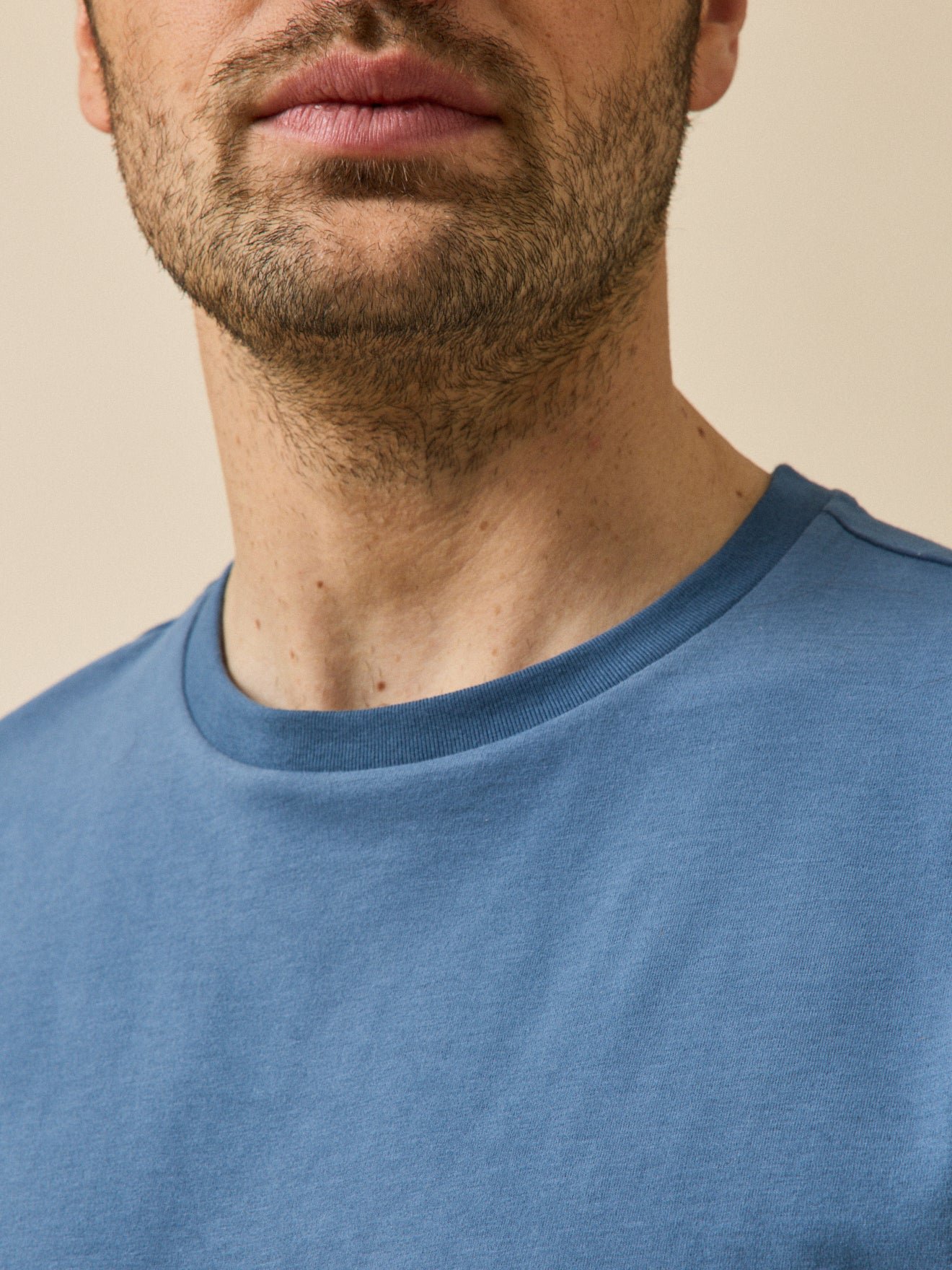 Solid color organic cotton t-shirt CYRILLUS Blue