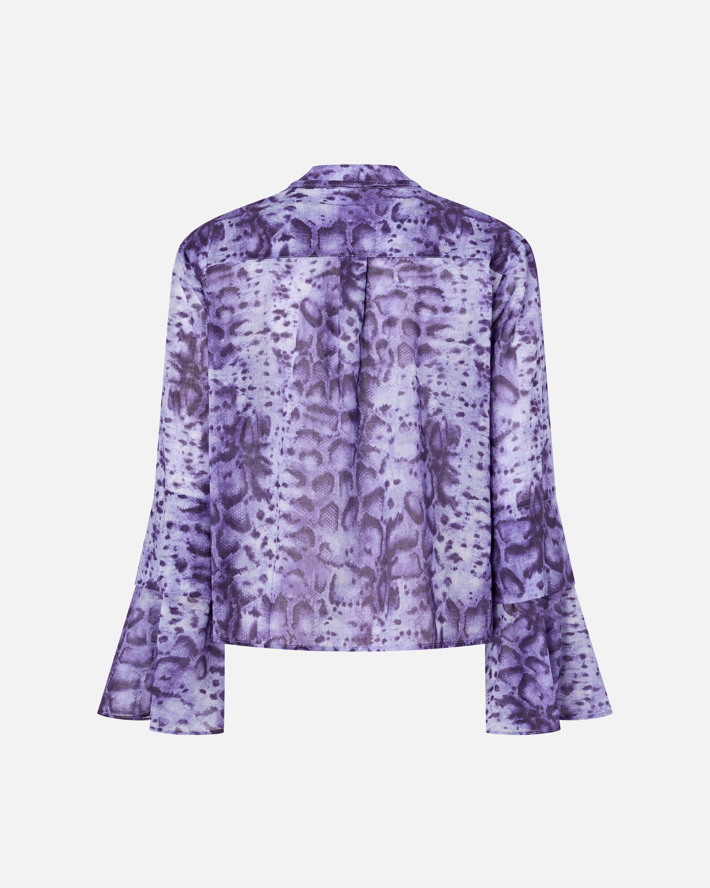 Blouse à imprimé serpent et boutons bijou PINKO Violet
