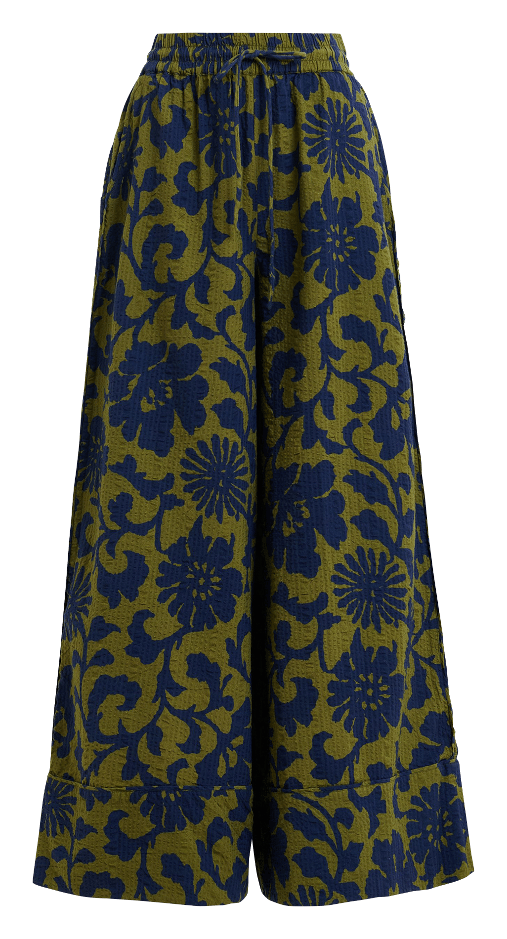 Pantalón de talle alto estampado ESSENTIEL ANTWERP Verde