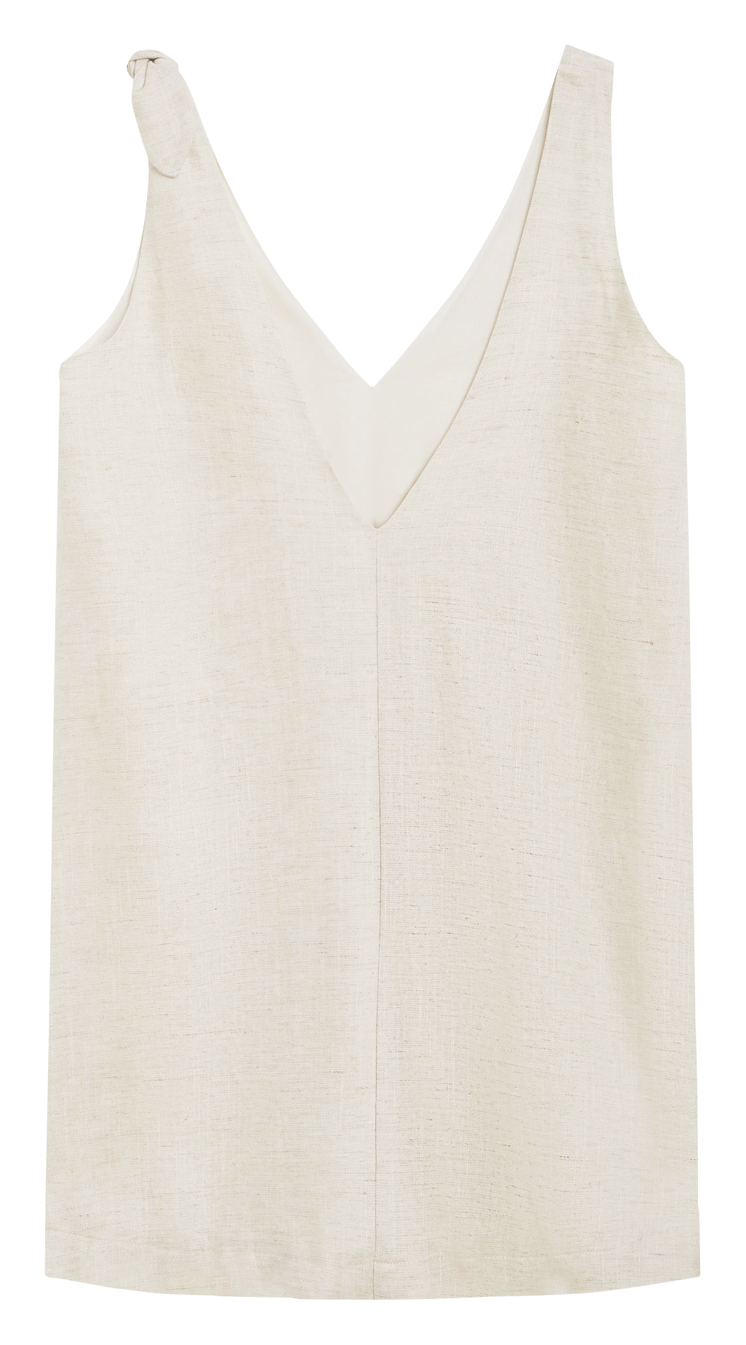 Korte jurk met V-hals GRACE ET MILA Beige