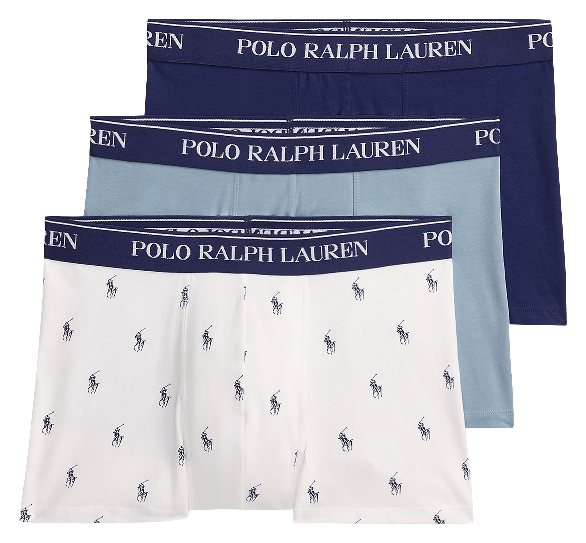 Lot de 3 boxers en coton mélangé POLO RALPH LAUREN Multicolore