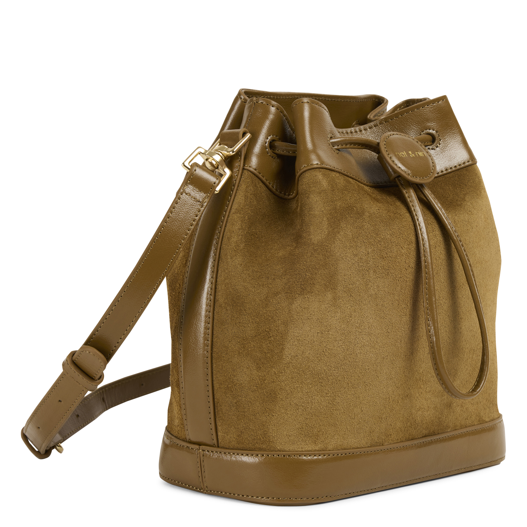 Sac seau en cuir NAT & NIN Marron