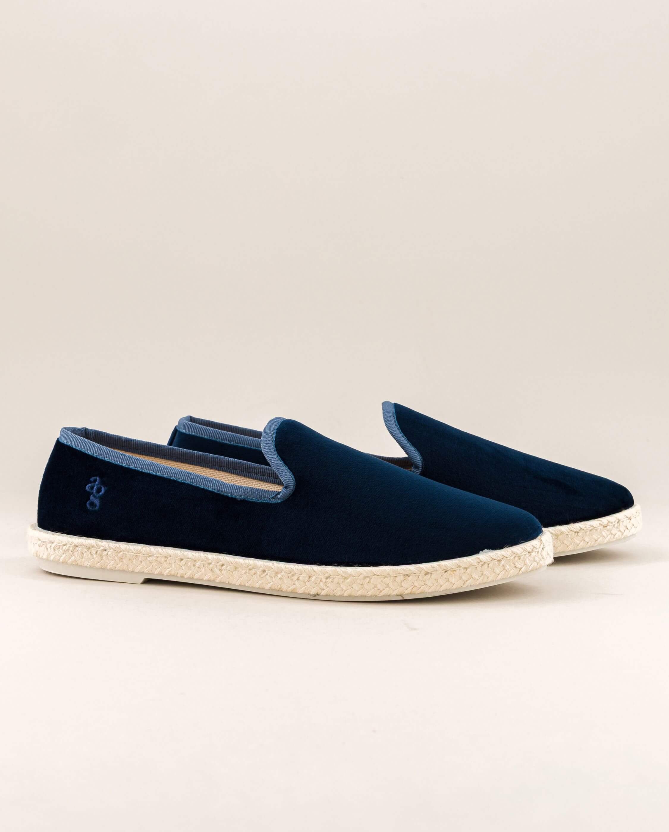 Women's espadrille CENITZ, blueberry velvet ANGARDE Blue