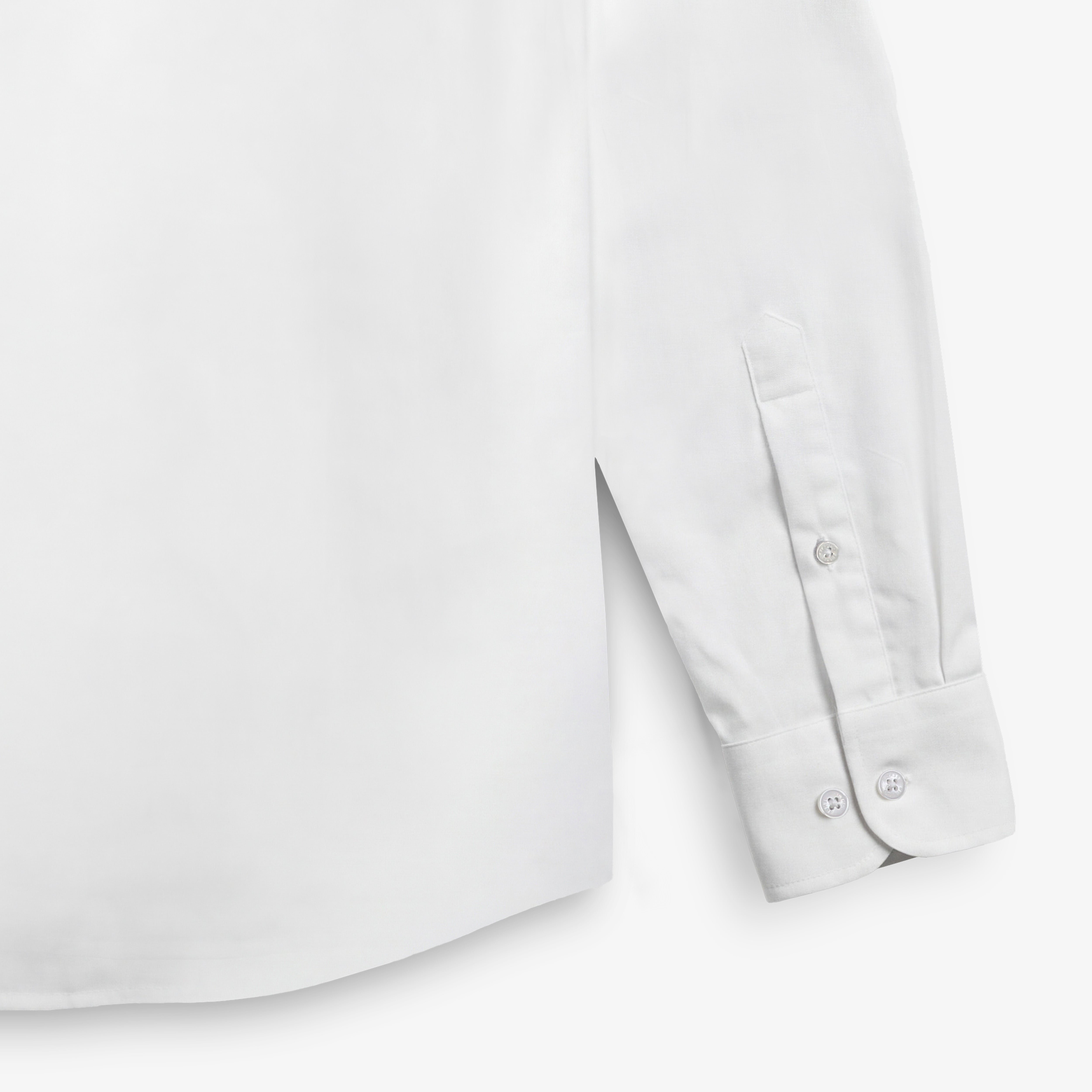 Chemise manches longues en coton blanche sans poche SERGE BLANCO Blanc