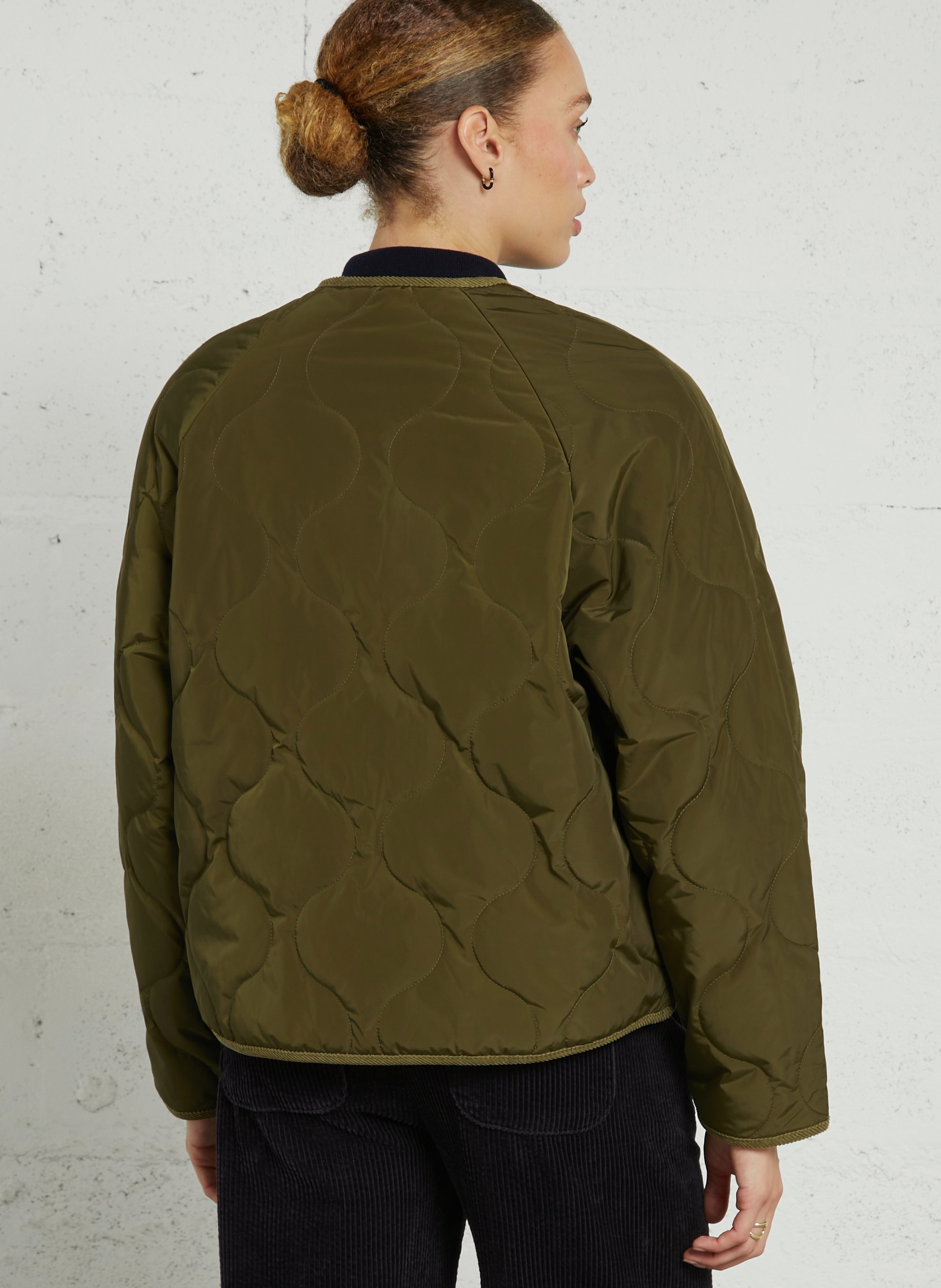 Quilted round neck jacket JC SOPHIE Green