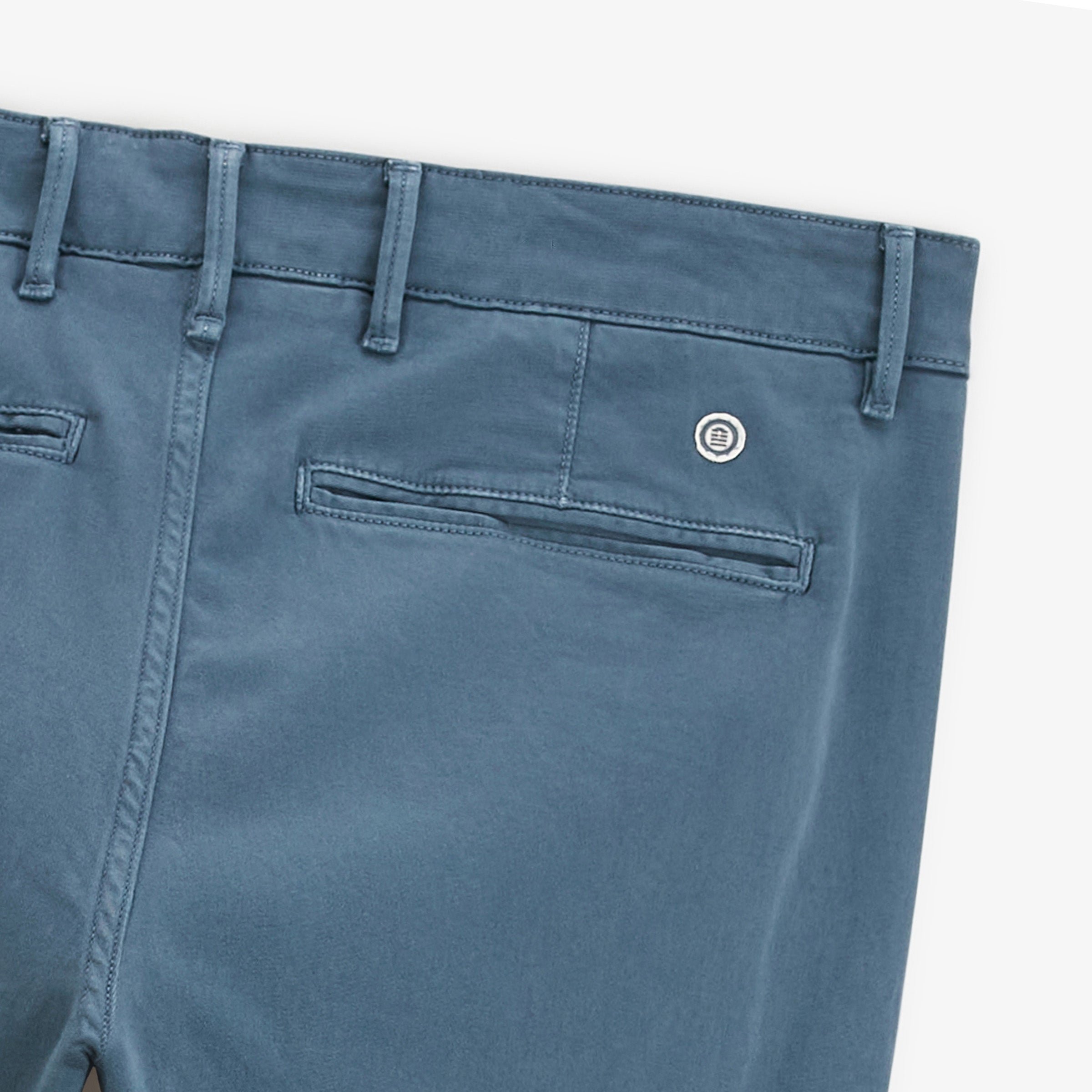 Chino 751 in blue straight cut stretch cotton by sbplay SERGE BLANCO Blue