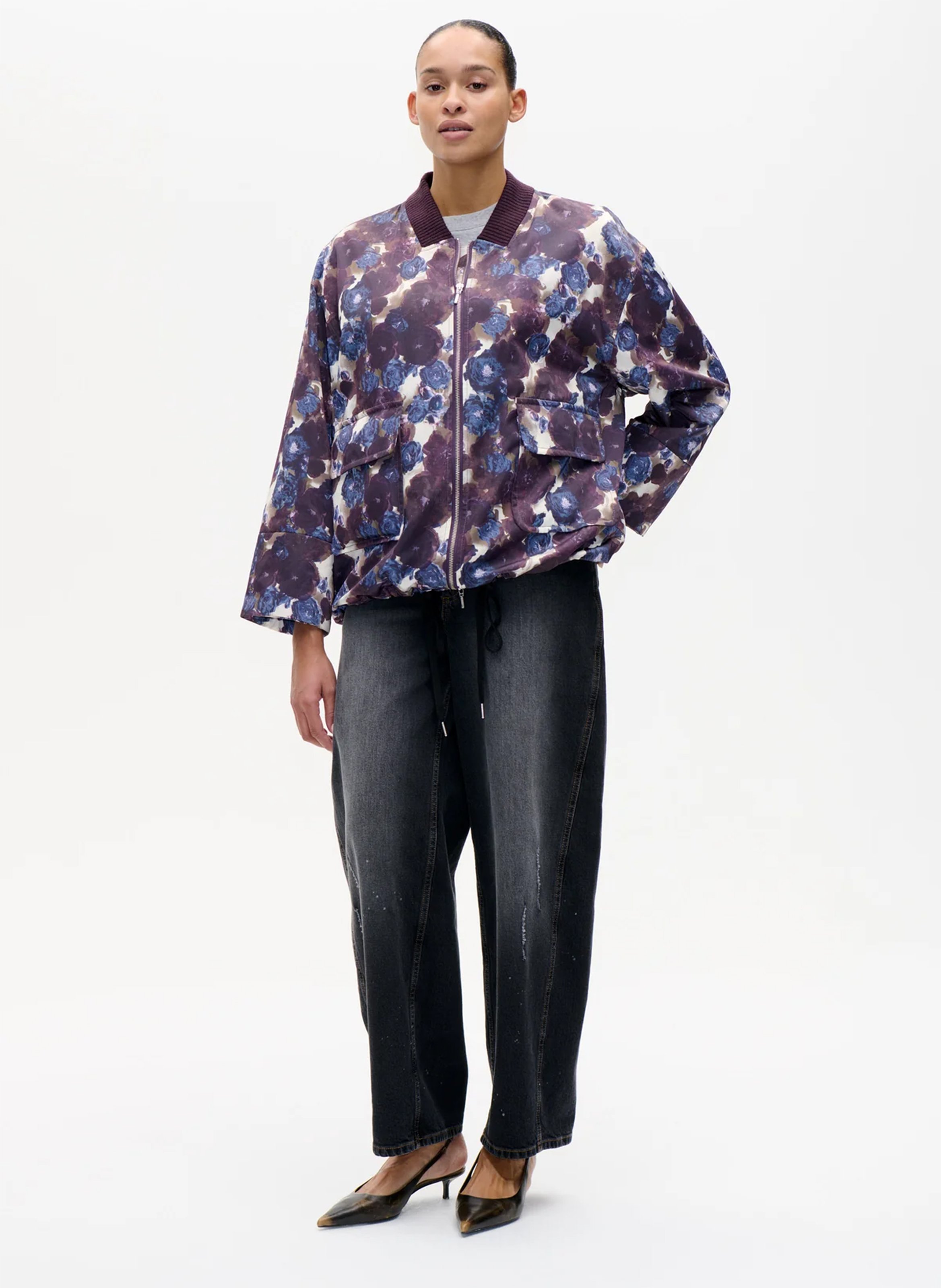 Loose-fit printed jacket BAUM UND PFERDGARTEN Multicolored