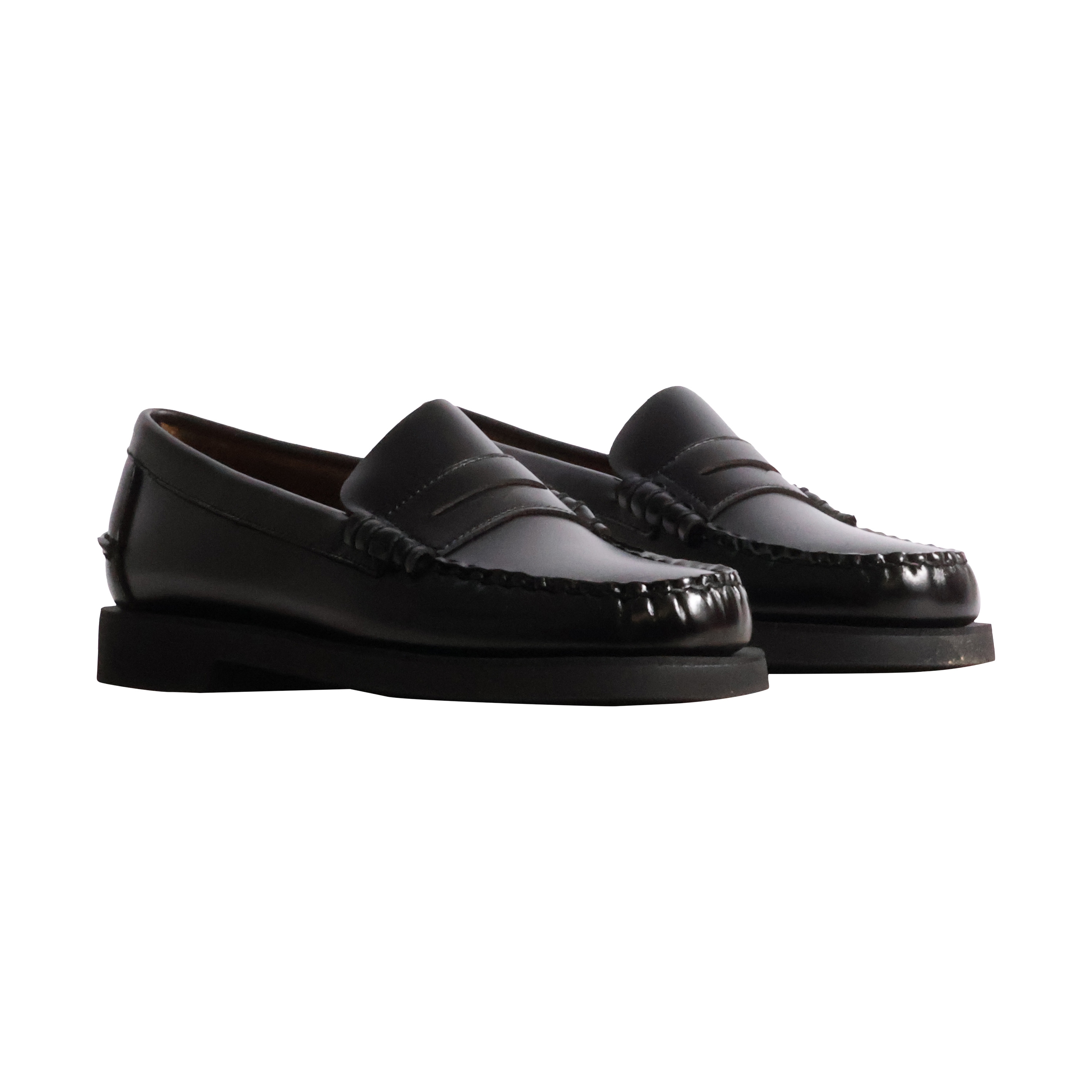 Sebago Dan Po Lt Leather Loafers SEBAGO Black