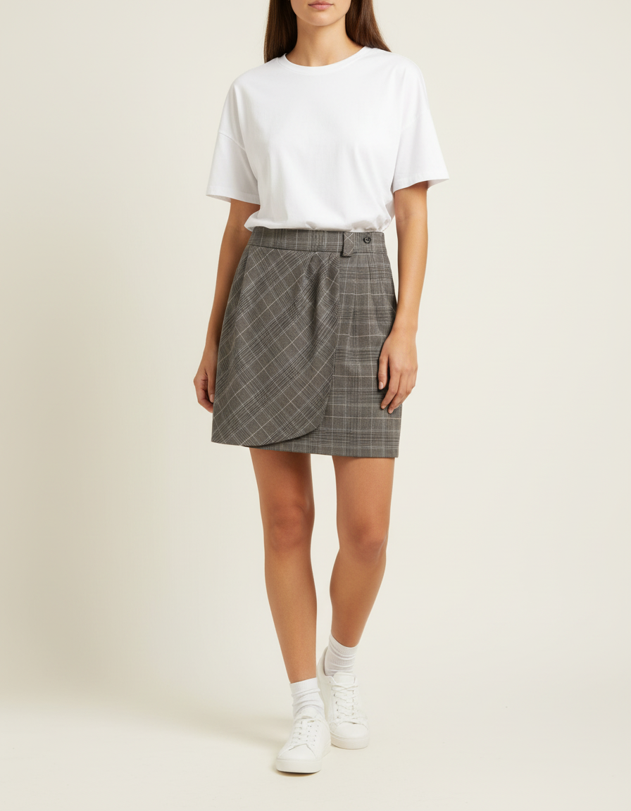 Short & midi skirt TARA JARMON - Seconde Main Grey