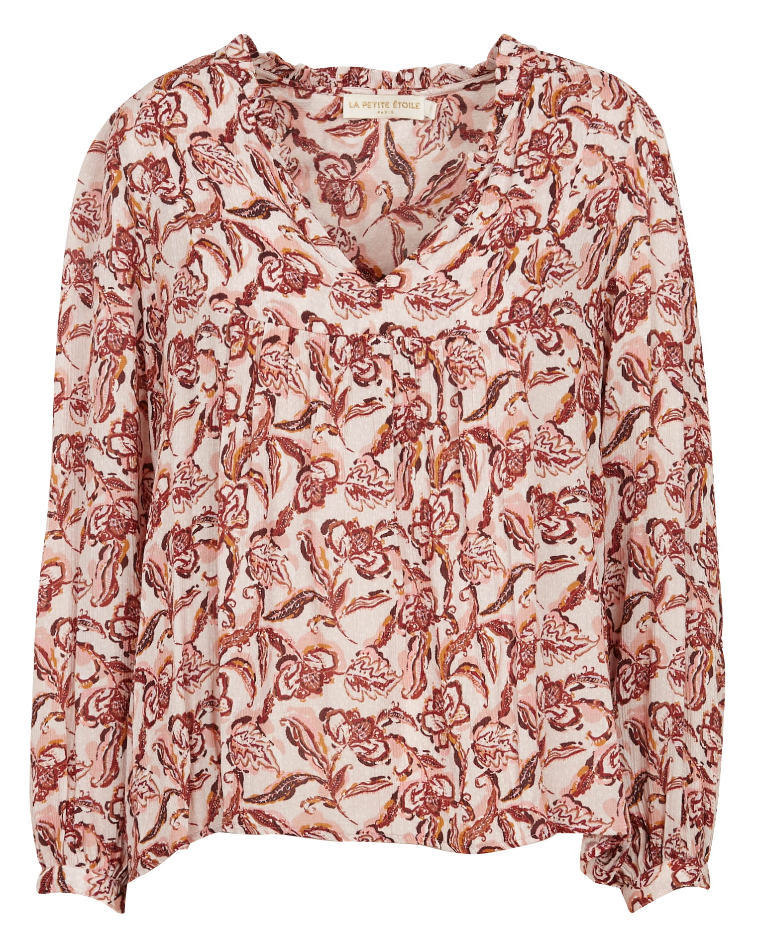 Blouse ample col v imprimée Doucie Multicolore La petite etoile