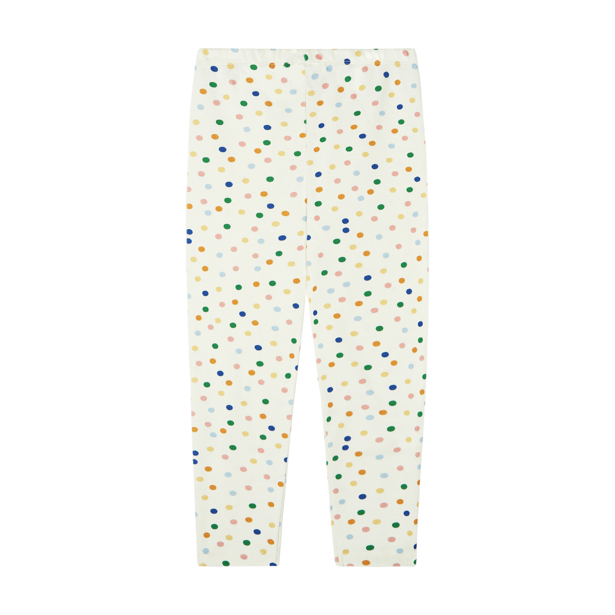 Legging imprimé pois en coton bio THE CAMPAMENTO Blanc