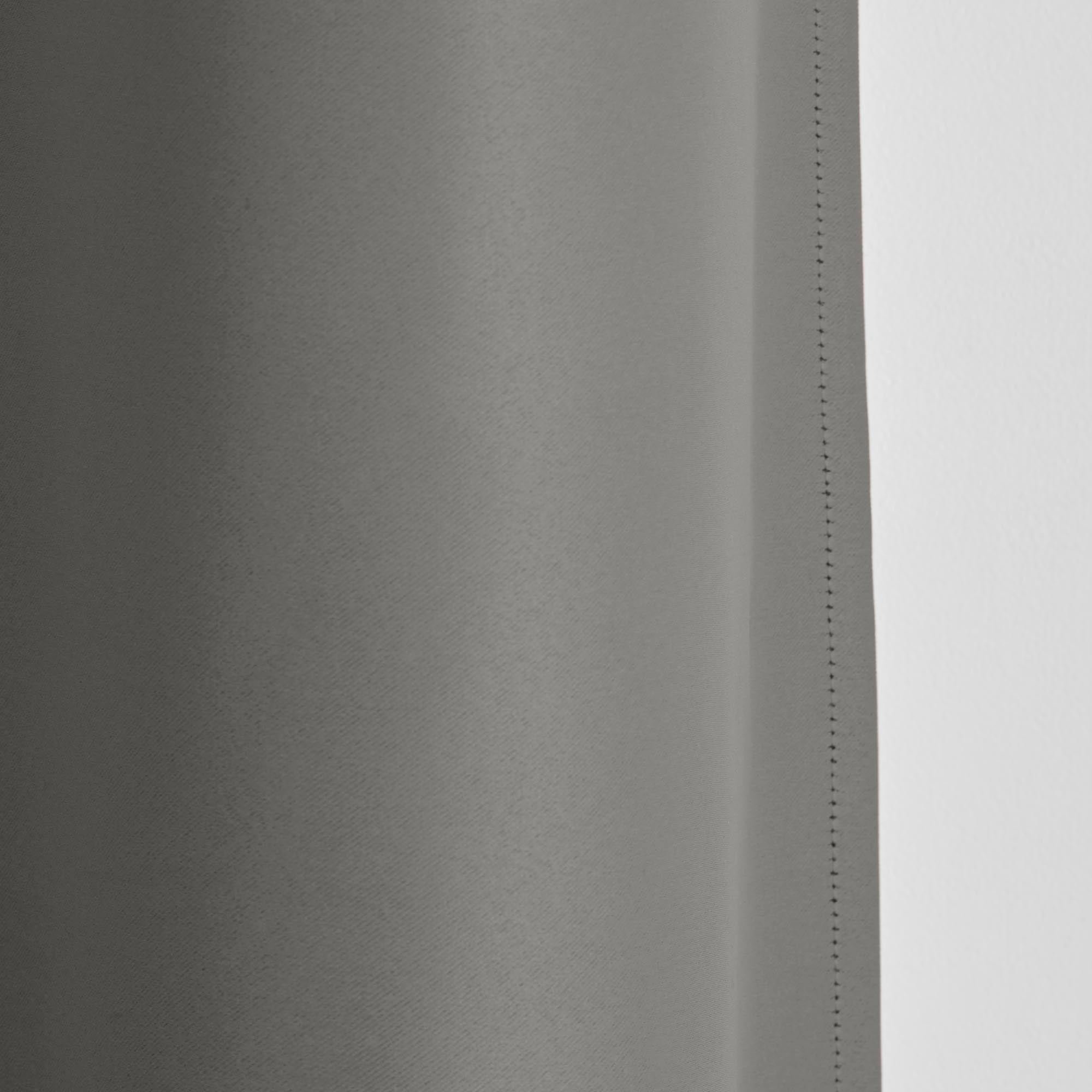 NIGHT - Blackout curtain with gathering tape MADURA Grey