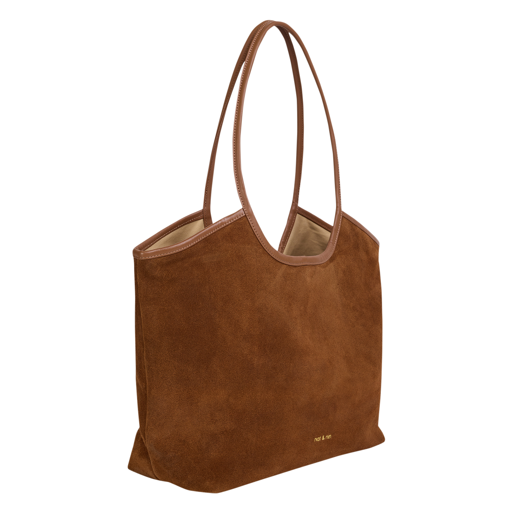 Cabas en cuir NAT & NIN Marron