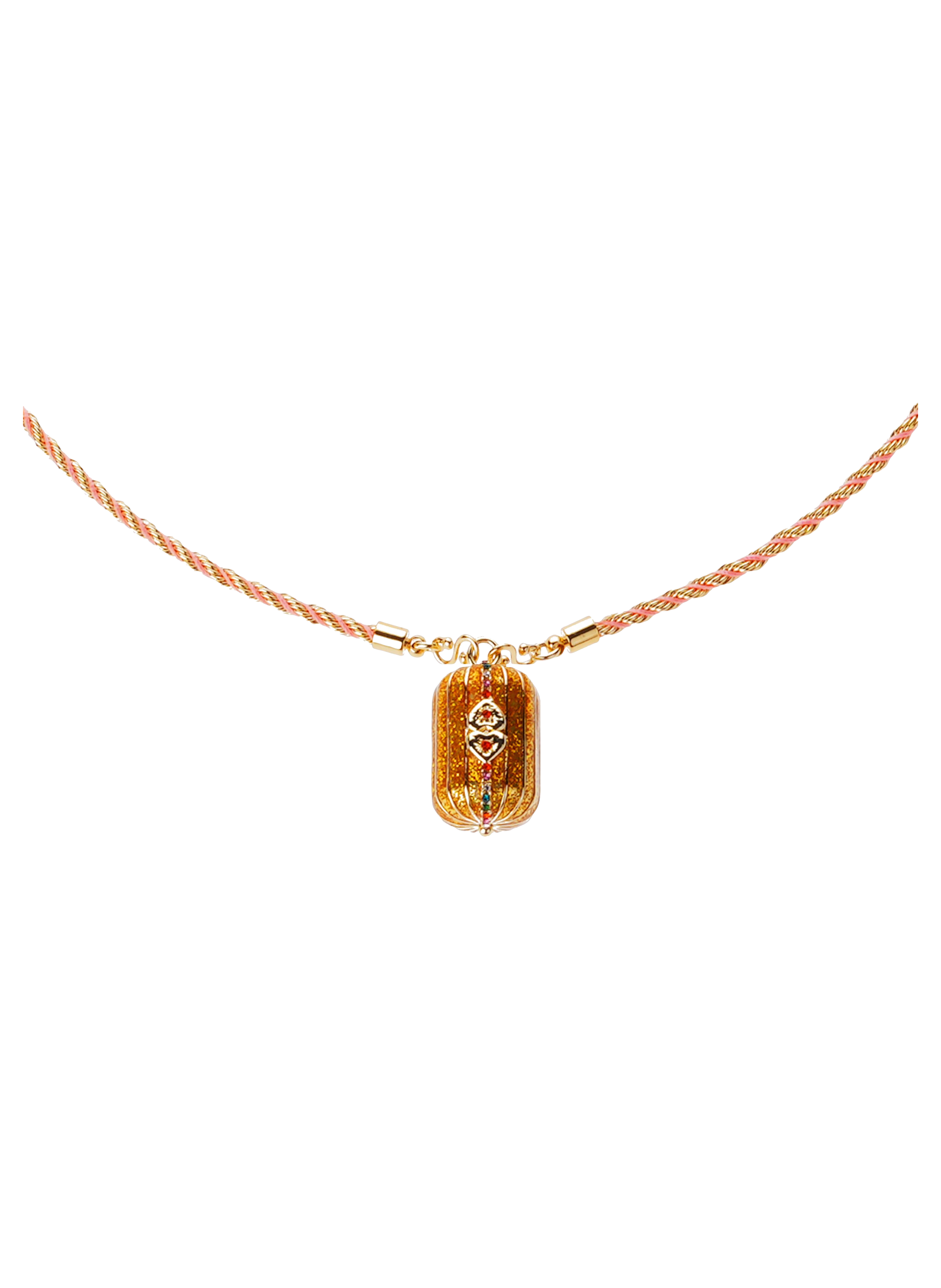 Long cord necklace with central charm HIPANEMA Golden