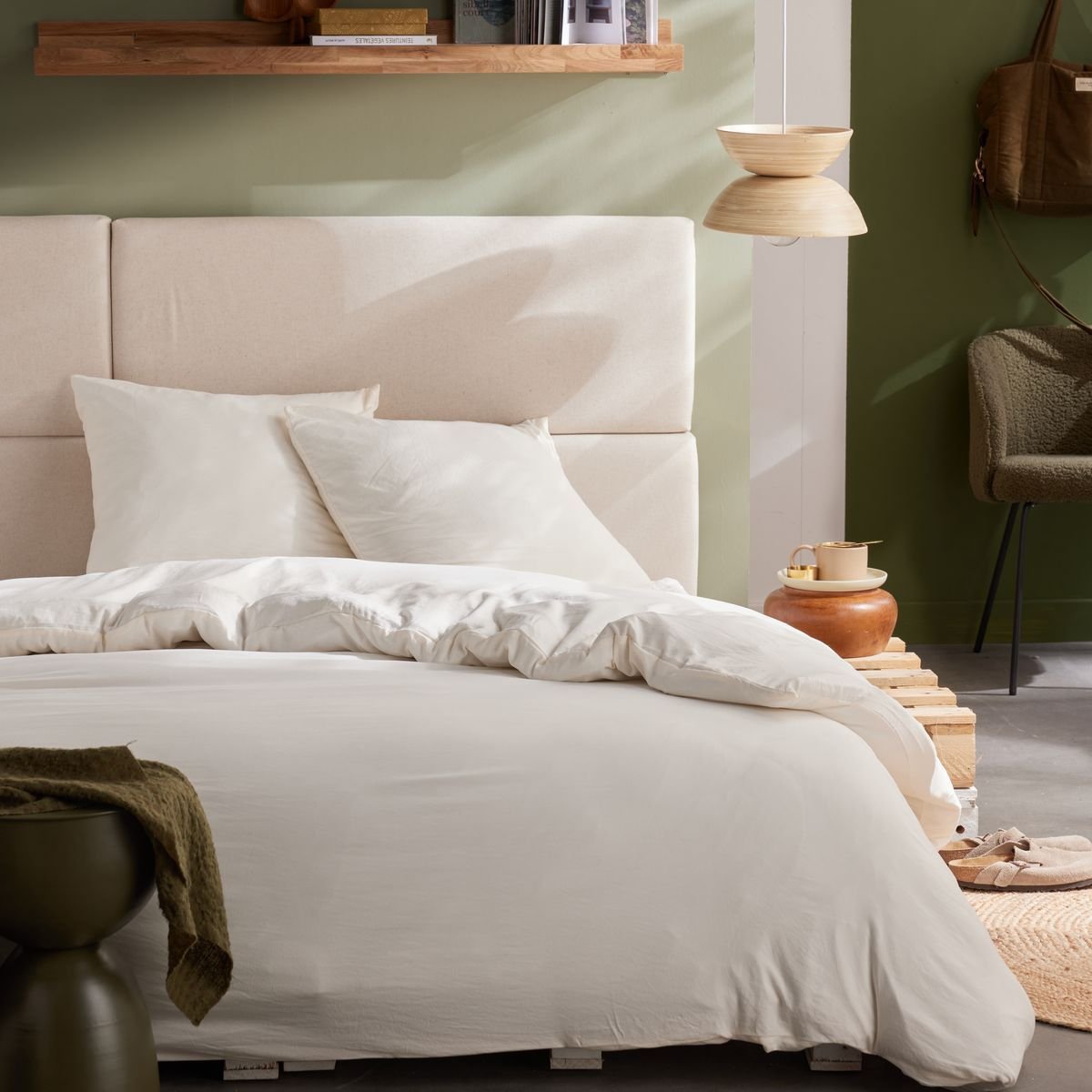 Cotton bedding set TODAY LINGE DE MAISON White