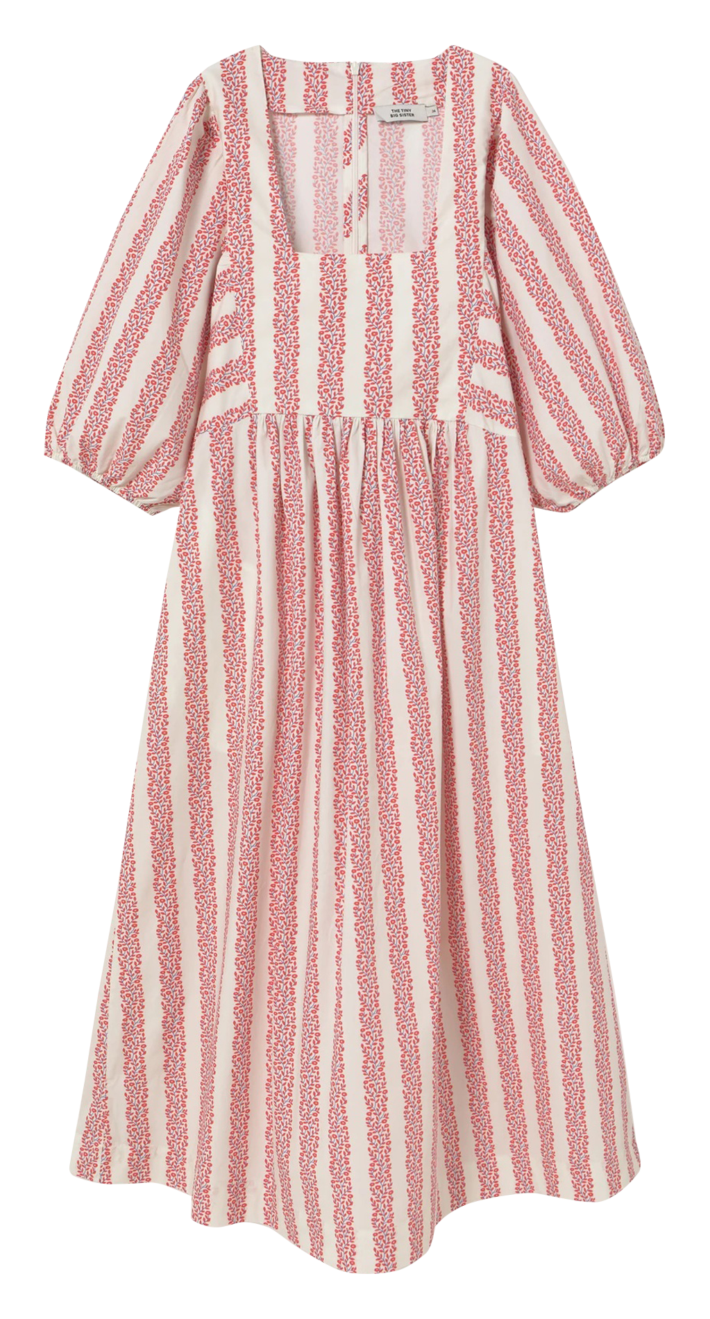 Robe longue imprimée THE TINY BIG SISTER Rouge