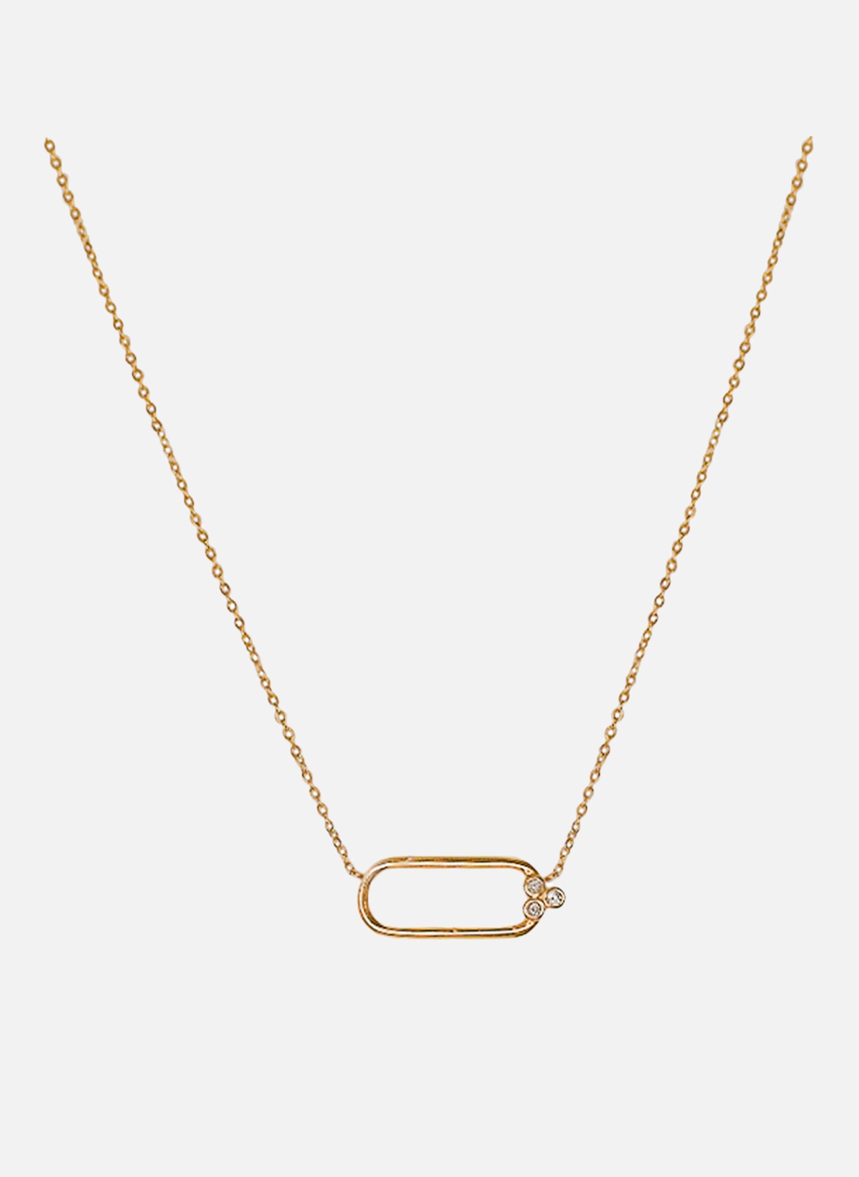 Circe chain necklace CIRCE Oxyde de zirconium blanc