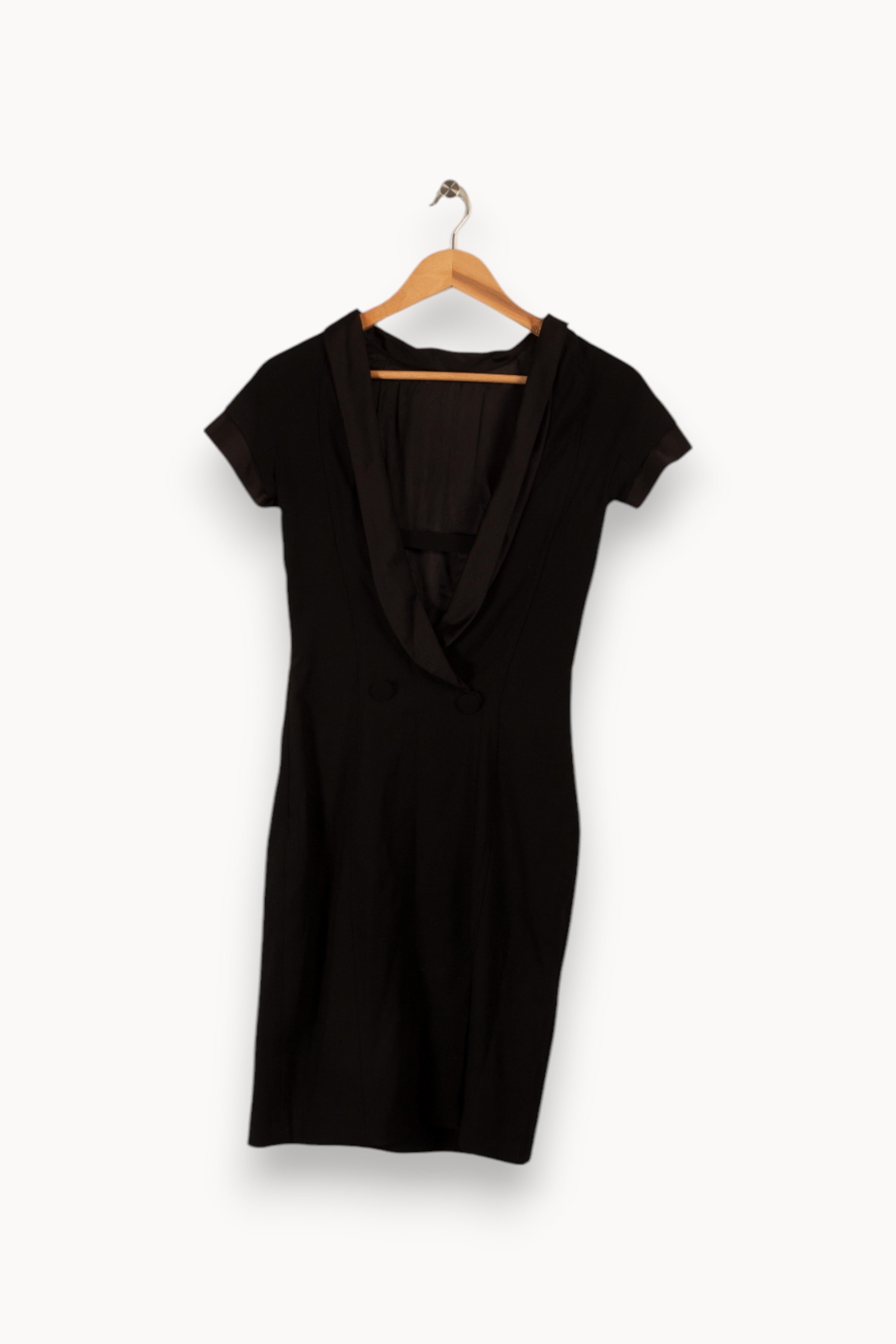 Midi dress TARA JARMON - Seconde Main Black