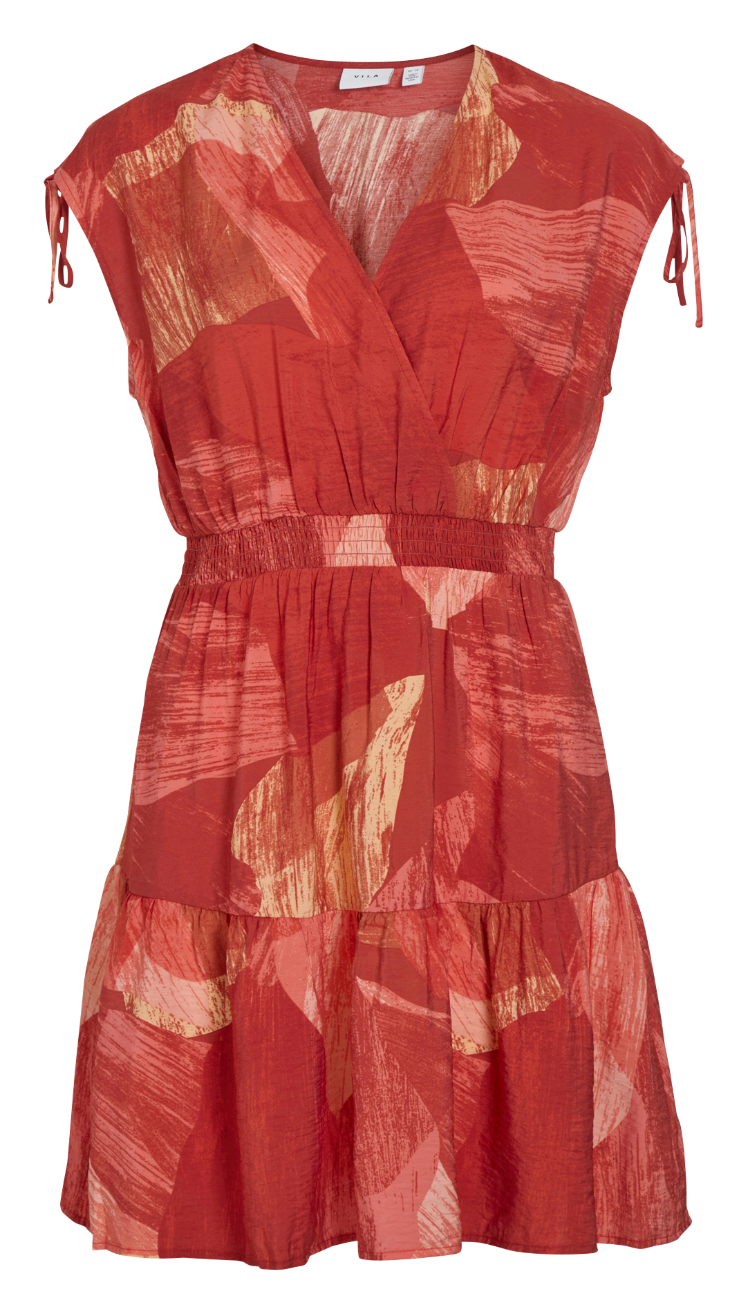 Robe courte imprimée VILA Rouge