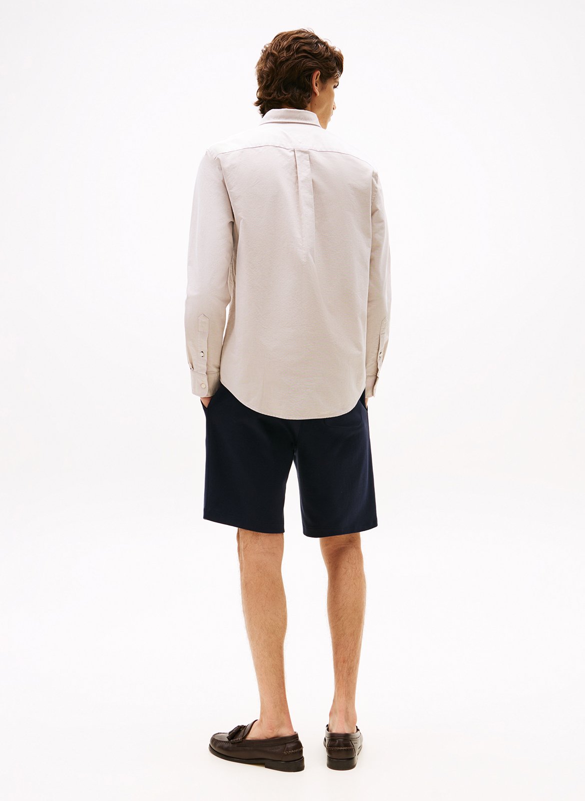 Hemd mit Button-down-Kragen aus Bio-Baumwoll-Mix TOMMY HILFIGER Khaki