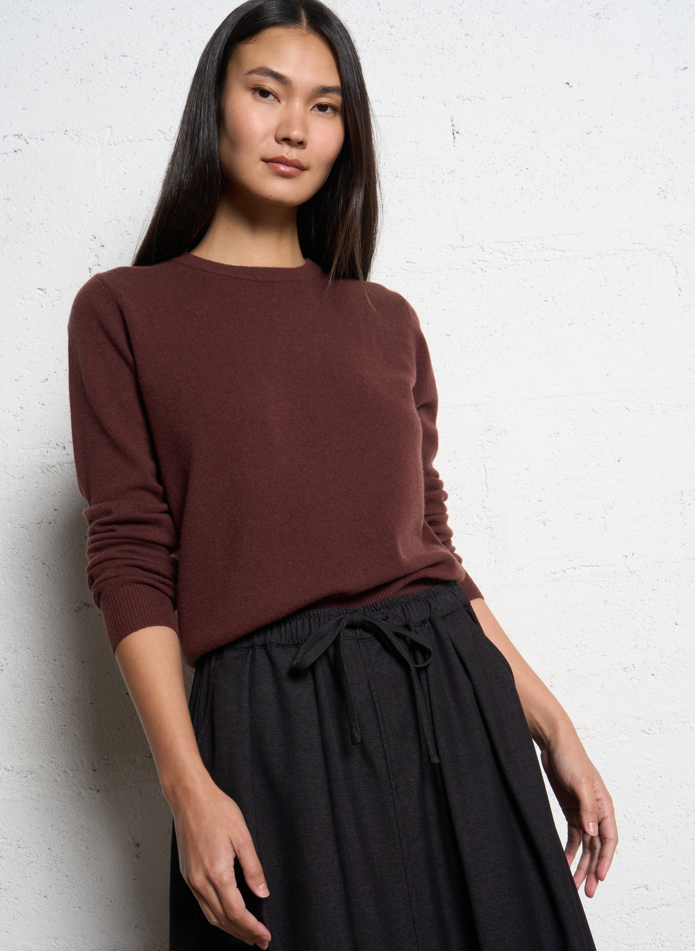 Pull droit en laine JC SOPHIE Rouge