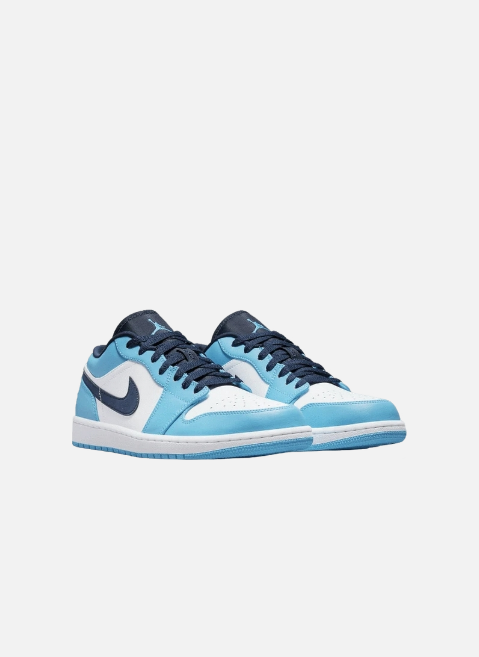Leather low-top sneakers NIKE Blue