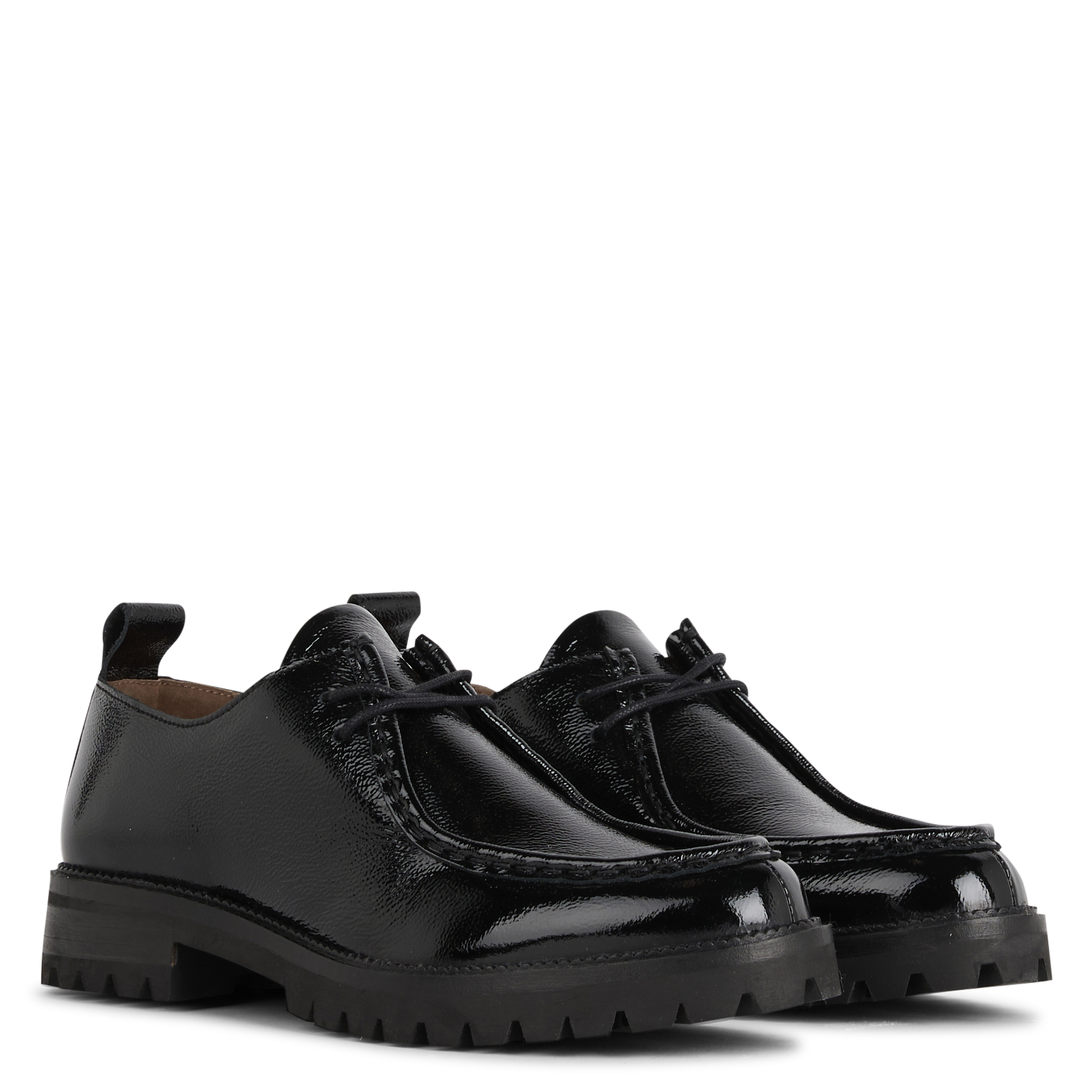 Derbies en cuir vernis MELLOW YELLOW Noir