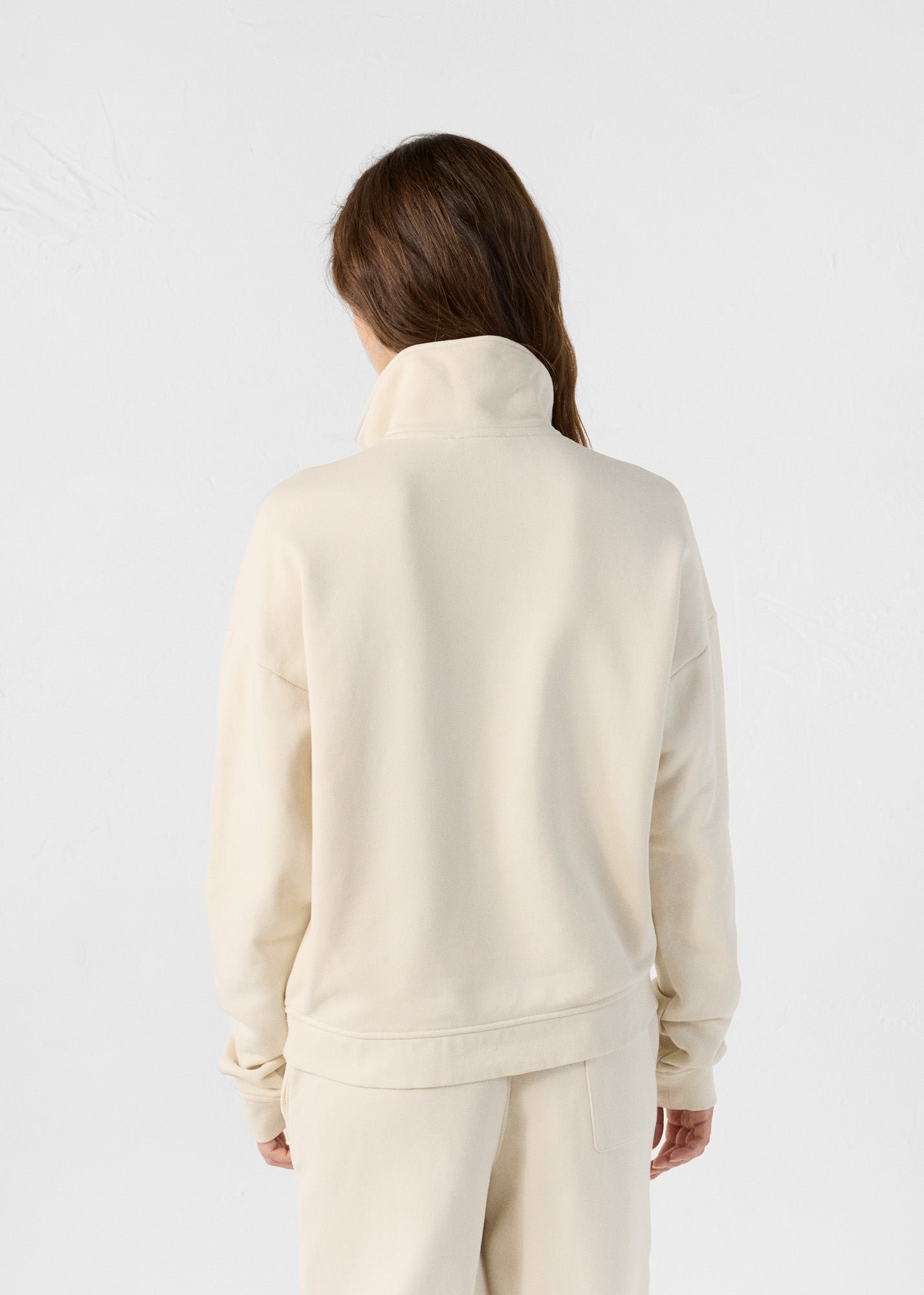 Half-zip sweatshirt JOTT White