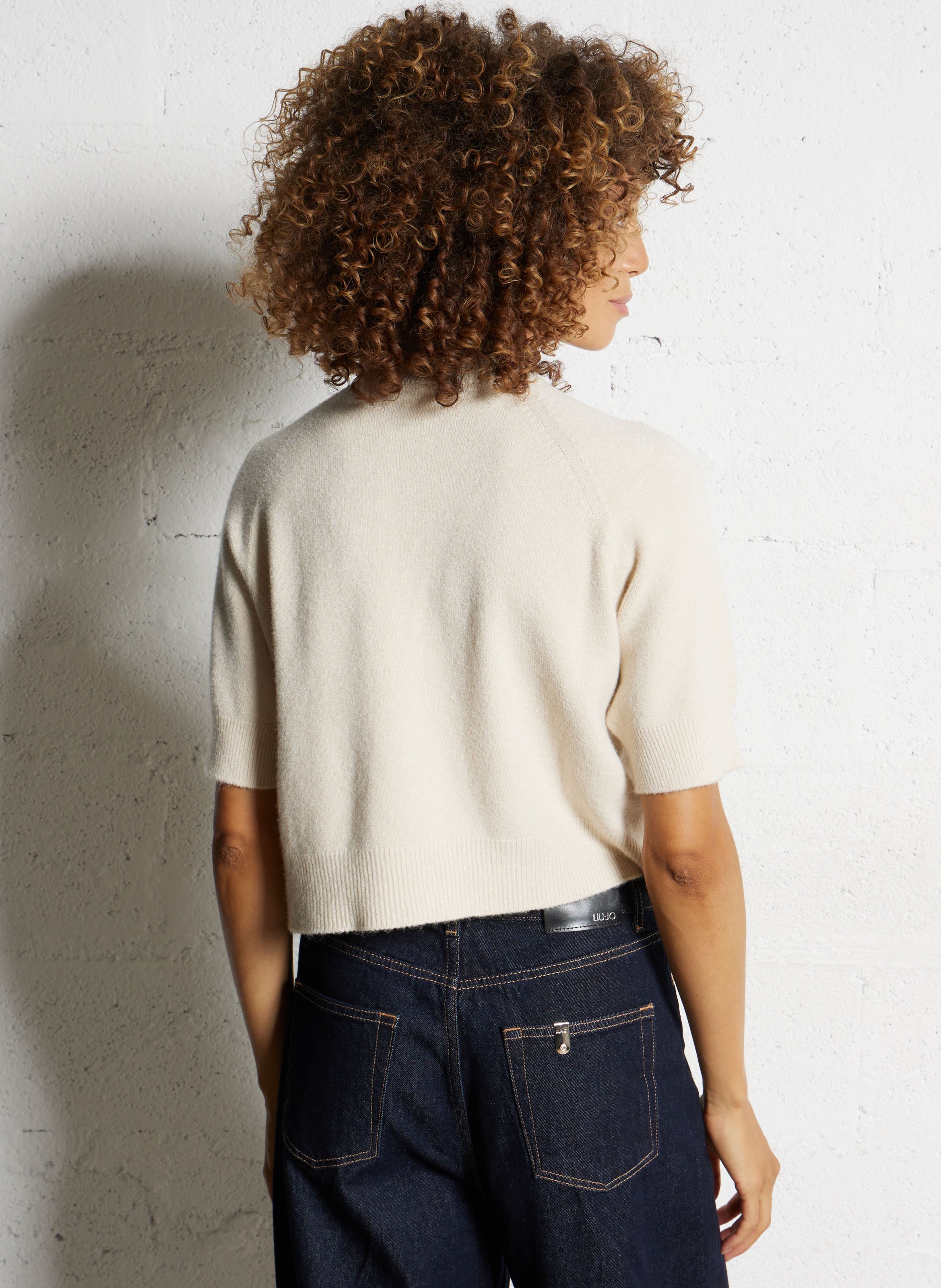 Pull col rond  IMPERIAL Beige