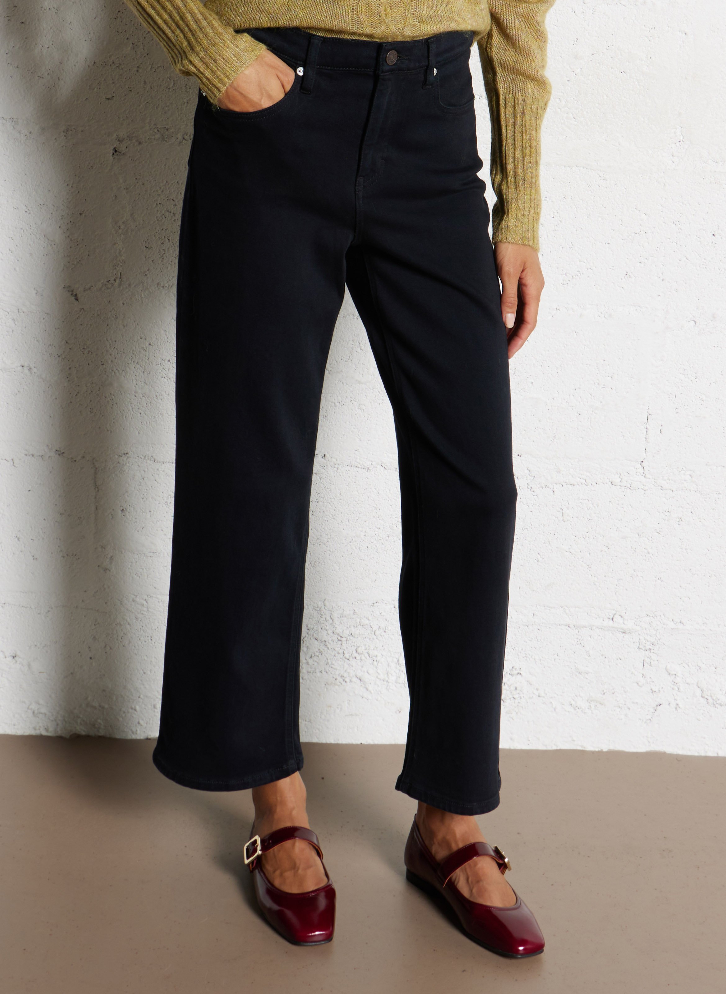 Jean droit en coton mélangé LAB DIP Bleu