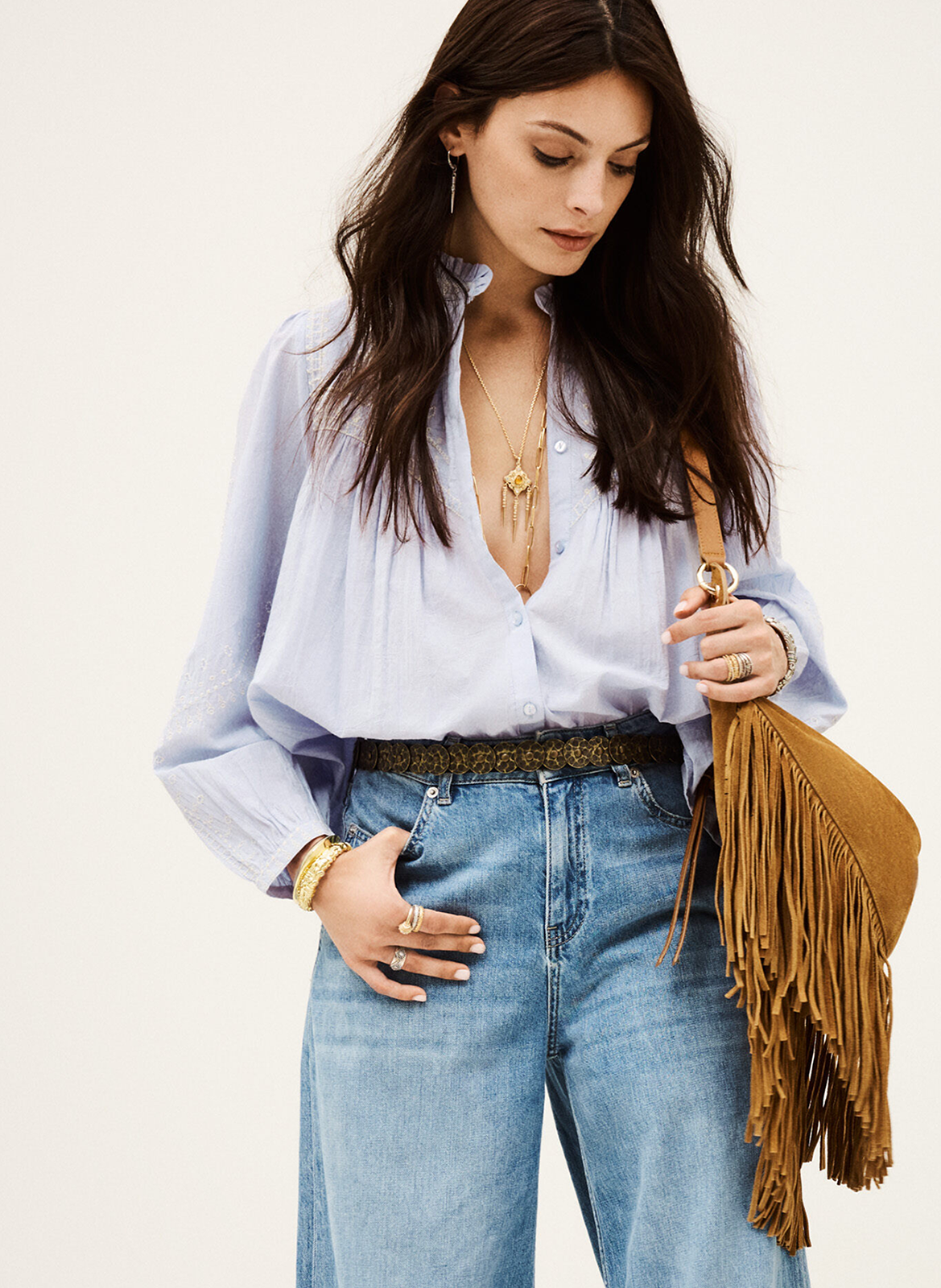 Blouse Colombine Ter BA&SH Blauw