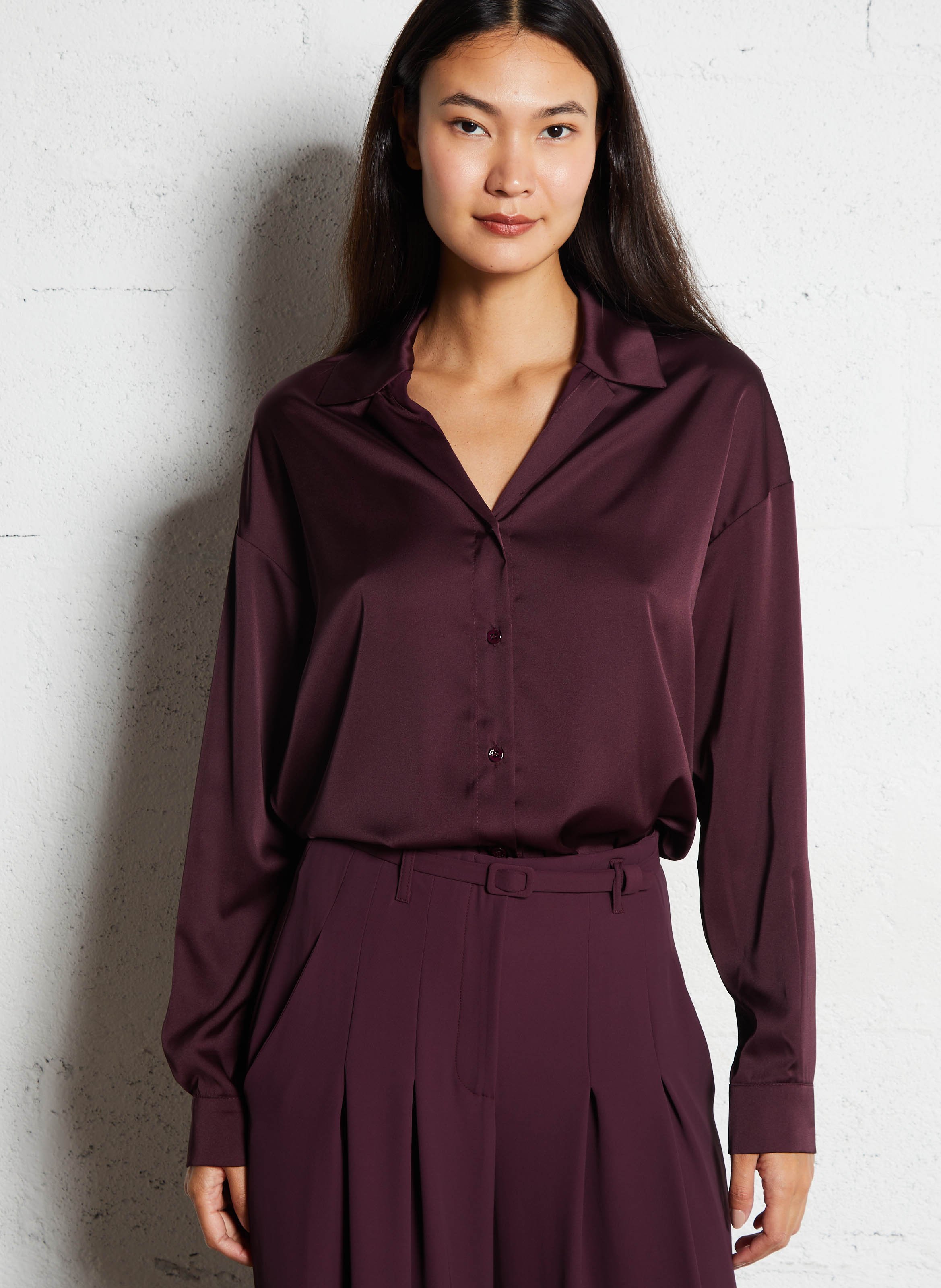 Chemise oversize satiné IMPERIAL