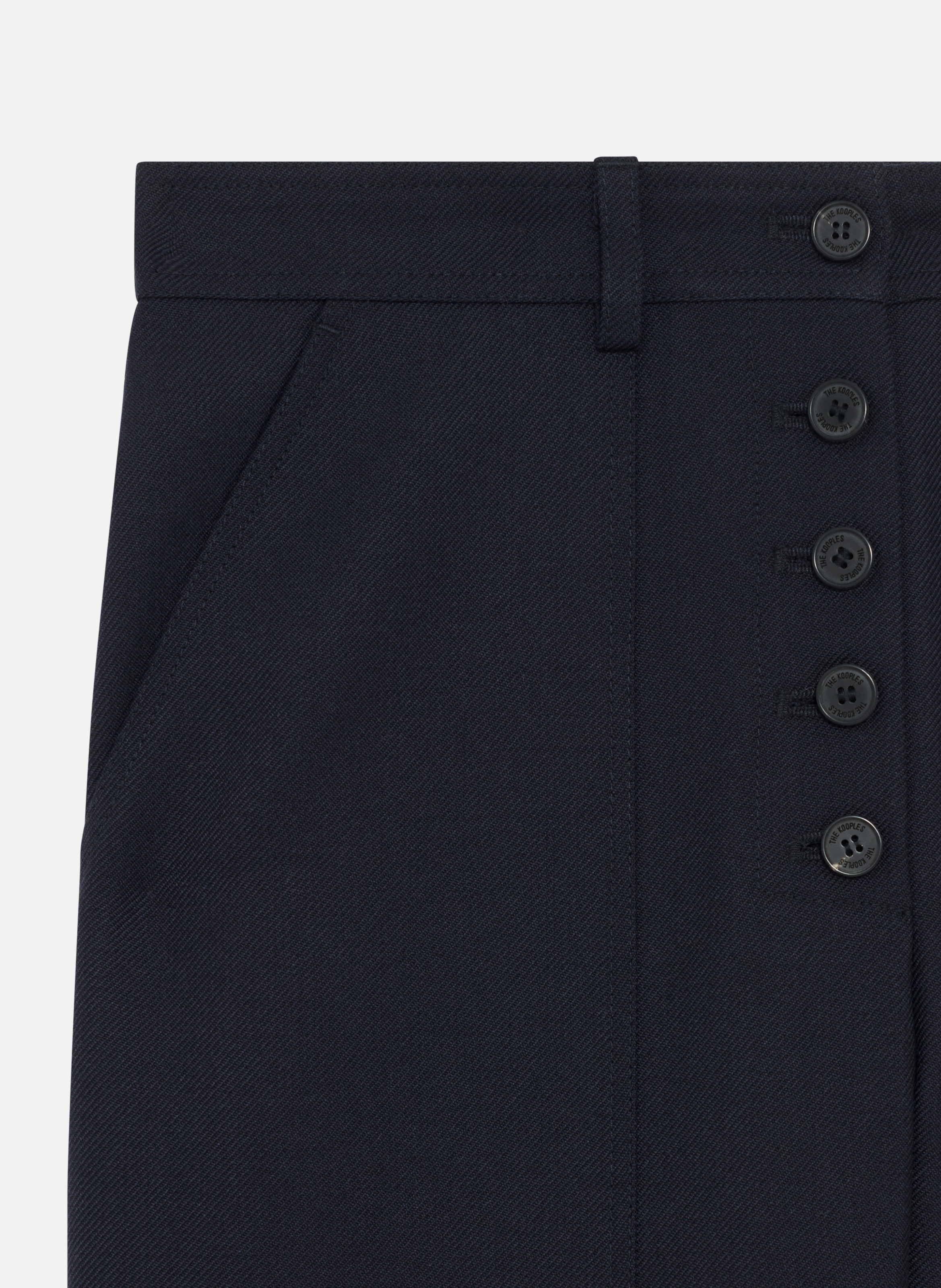Straight-leg trousers with buttons THE KOOPLES Blue