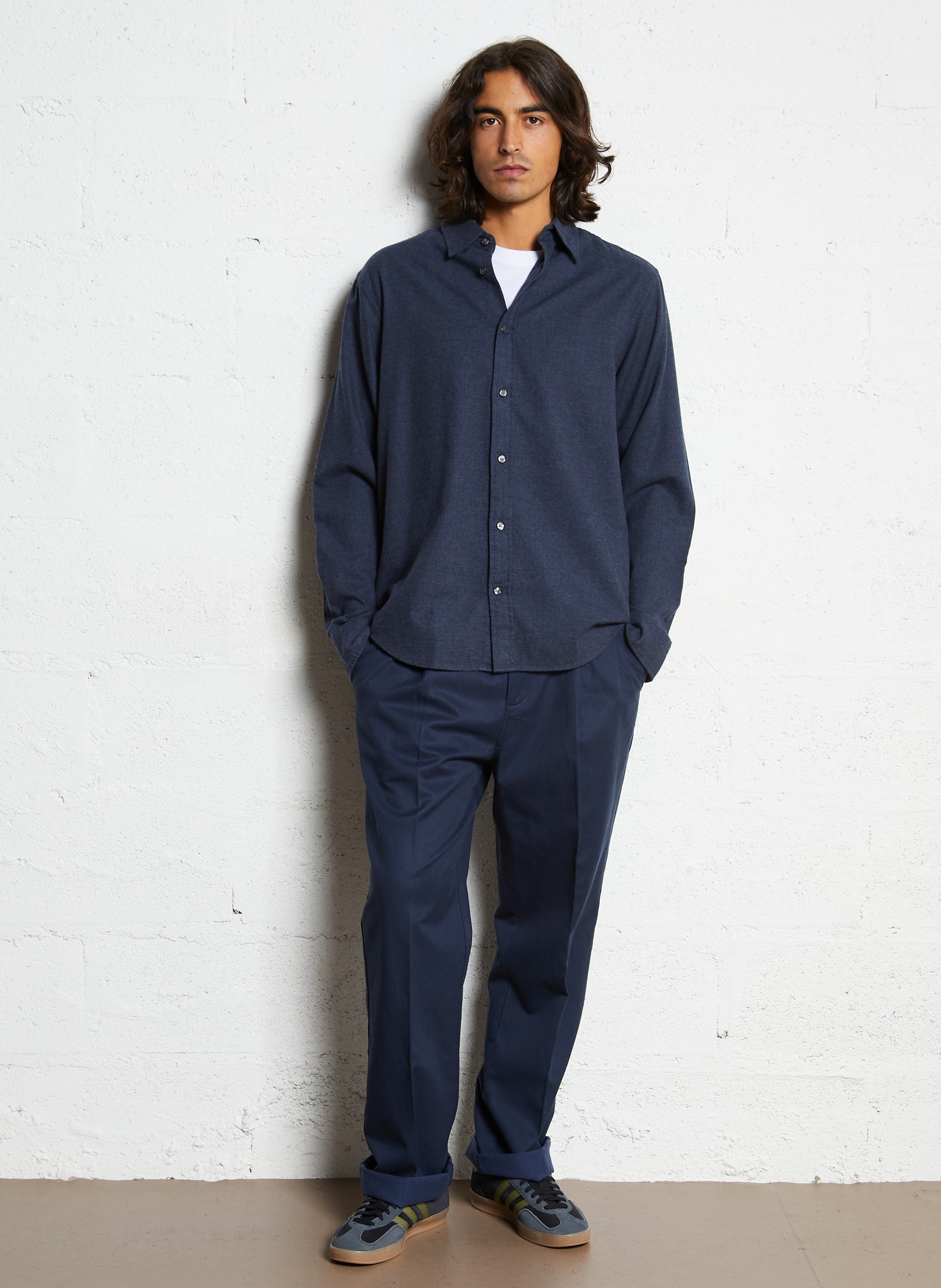 Cotton-blend bucket hat MINIMUM Blue